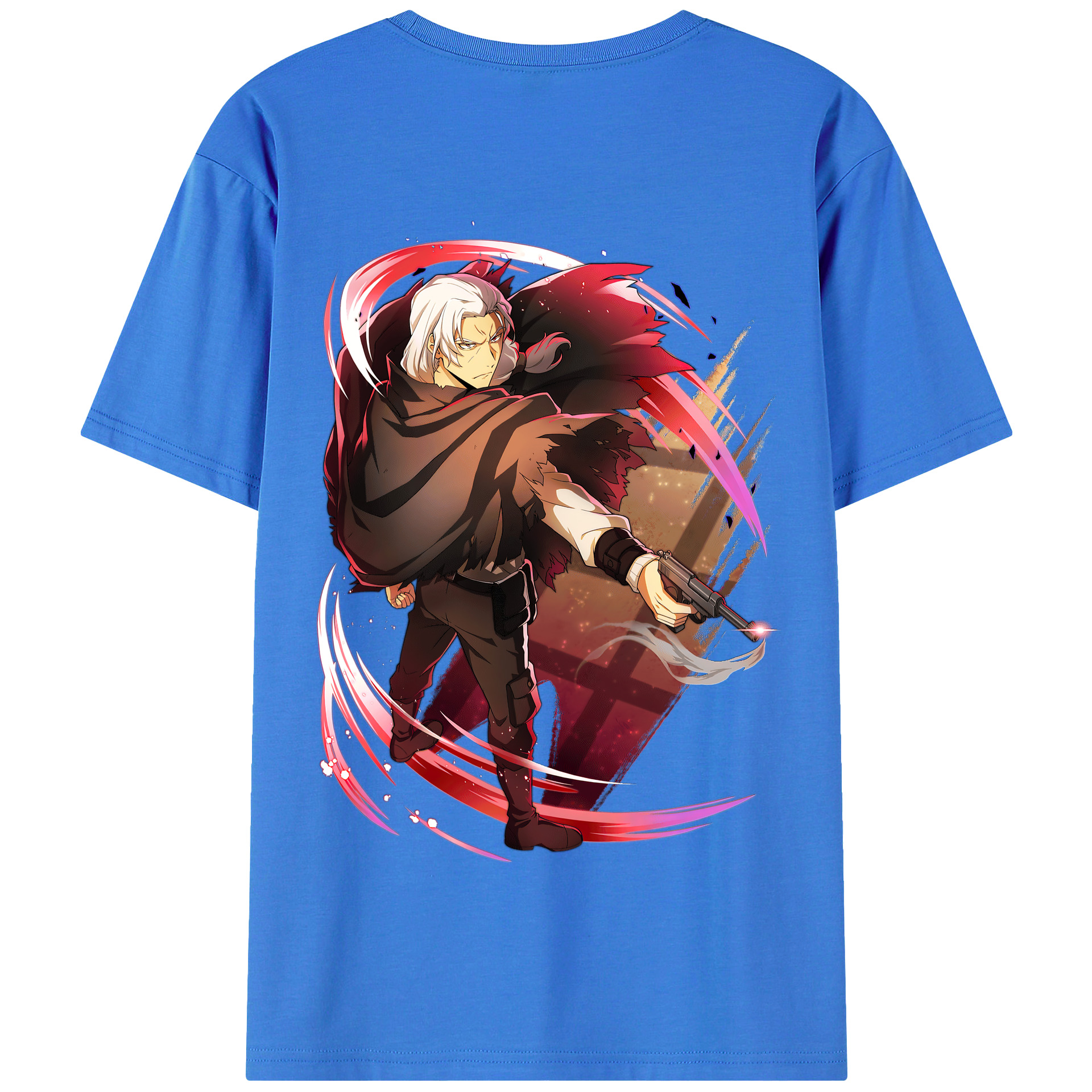 （画像用） 文豪ストレイドッグス Bungo Stray Dogs 綿100％半袖Tシャツ（背面プリント）