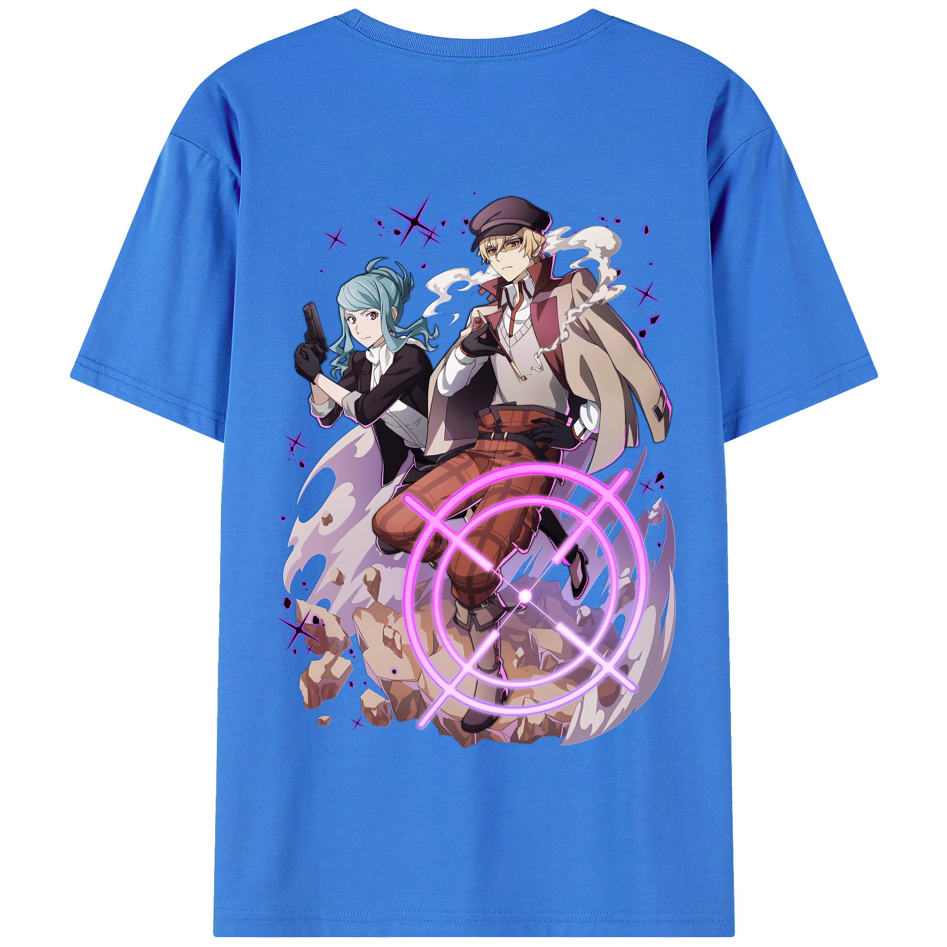 （画像用） 文豪ストレイドッグス Bungo Stray Dogs 綿100％半袖Tシャツ（背面プリント）