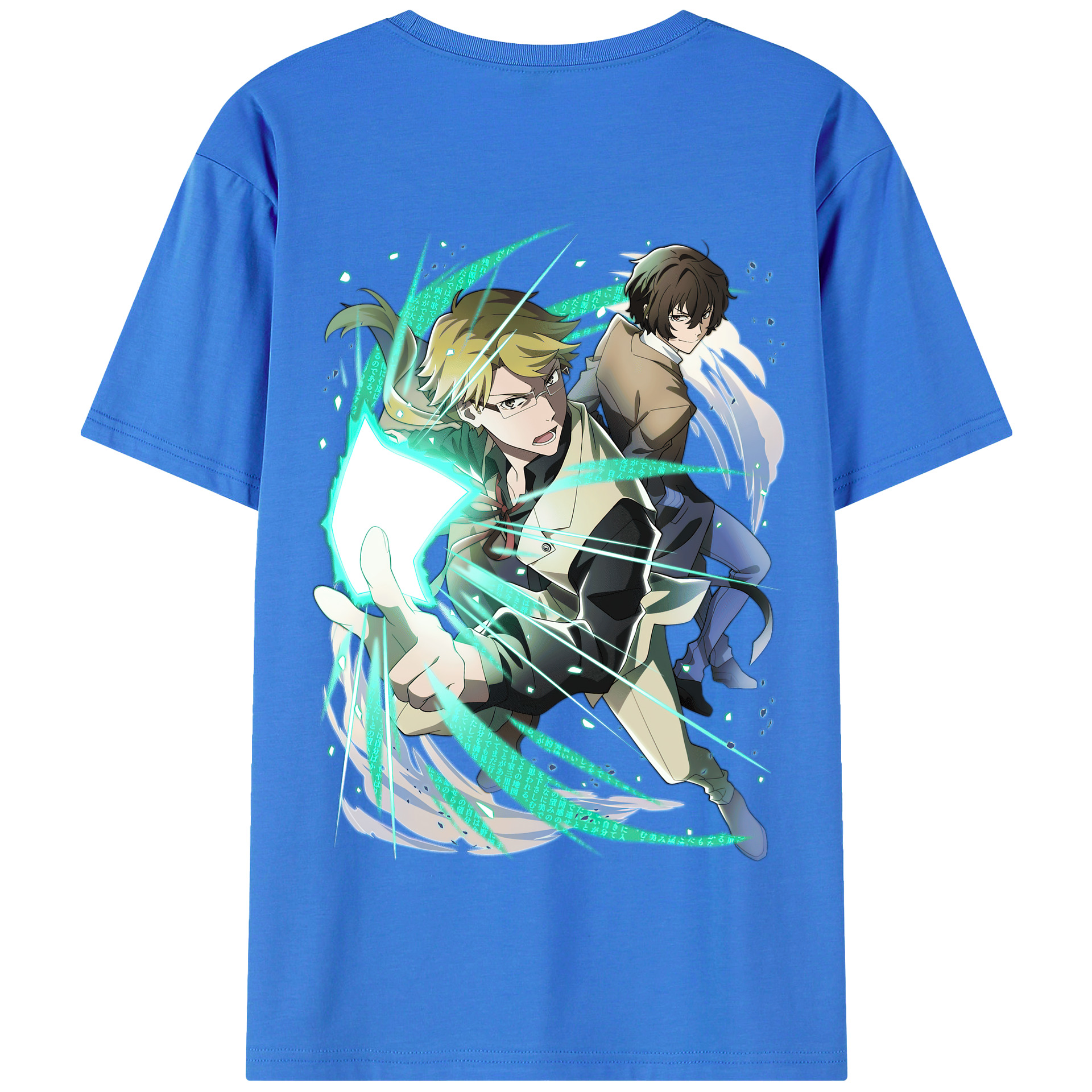 （画像用） 文豪ストレイドッグス Bungo Stray Dogs 綿100％半袖Tシャツ（背面プリント）