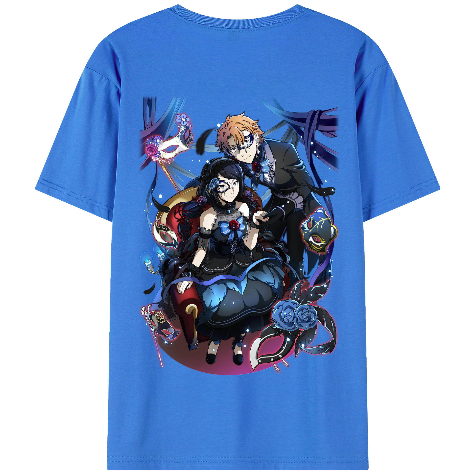（画像用） 文豪ストレイドッグス Bungo Stray Dogs 綿100％半袖Tシャツ（背面プリント）