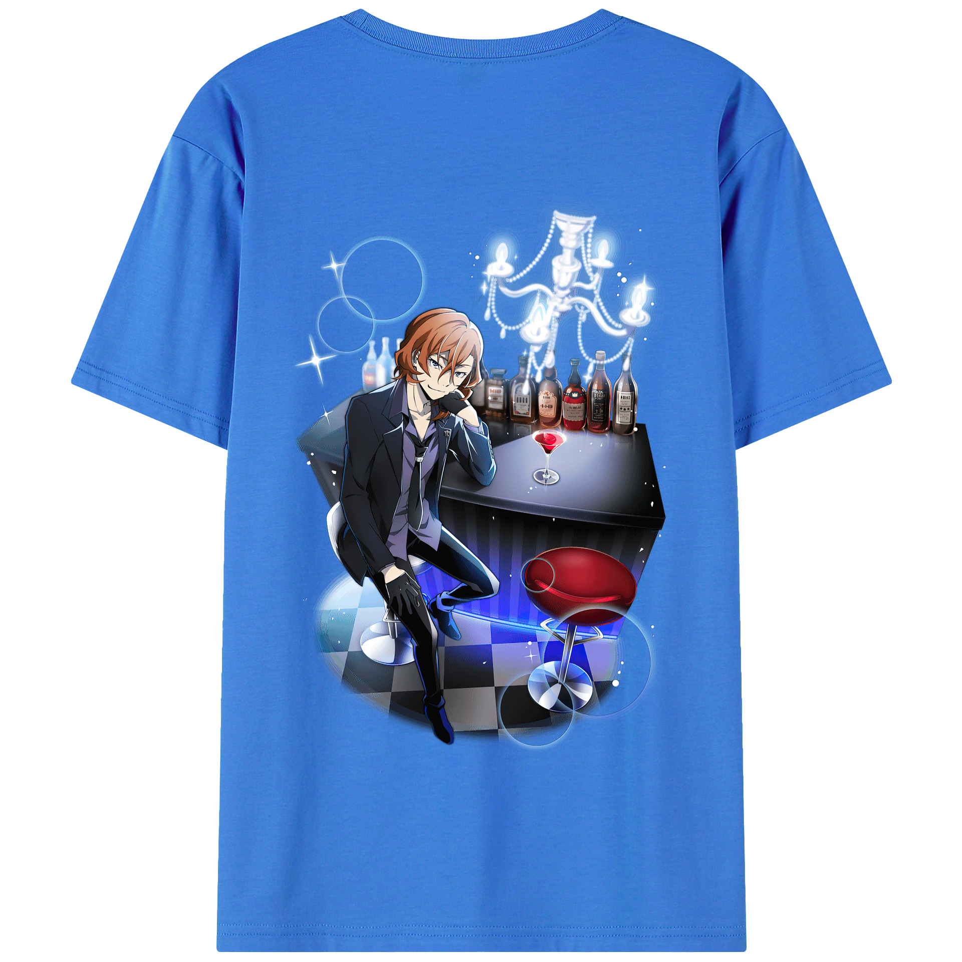 （画像用） 文豪ストレイドッグス Bungo Stray Dogs 綿100％半袖Tシャツ（背面プリント）