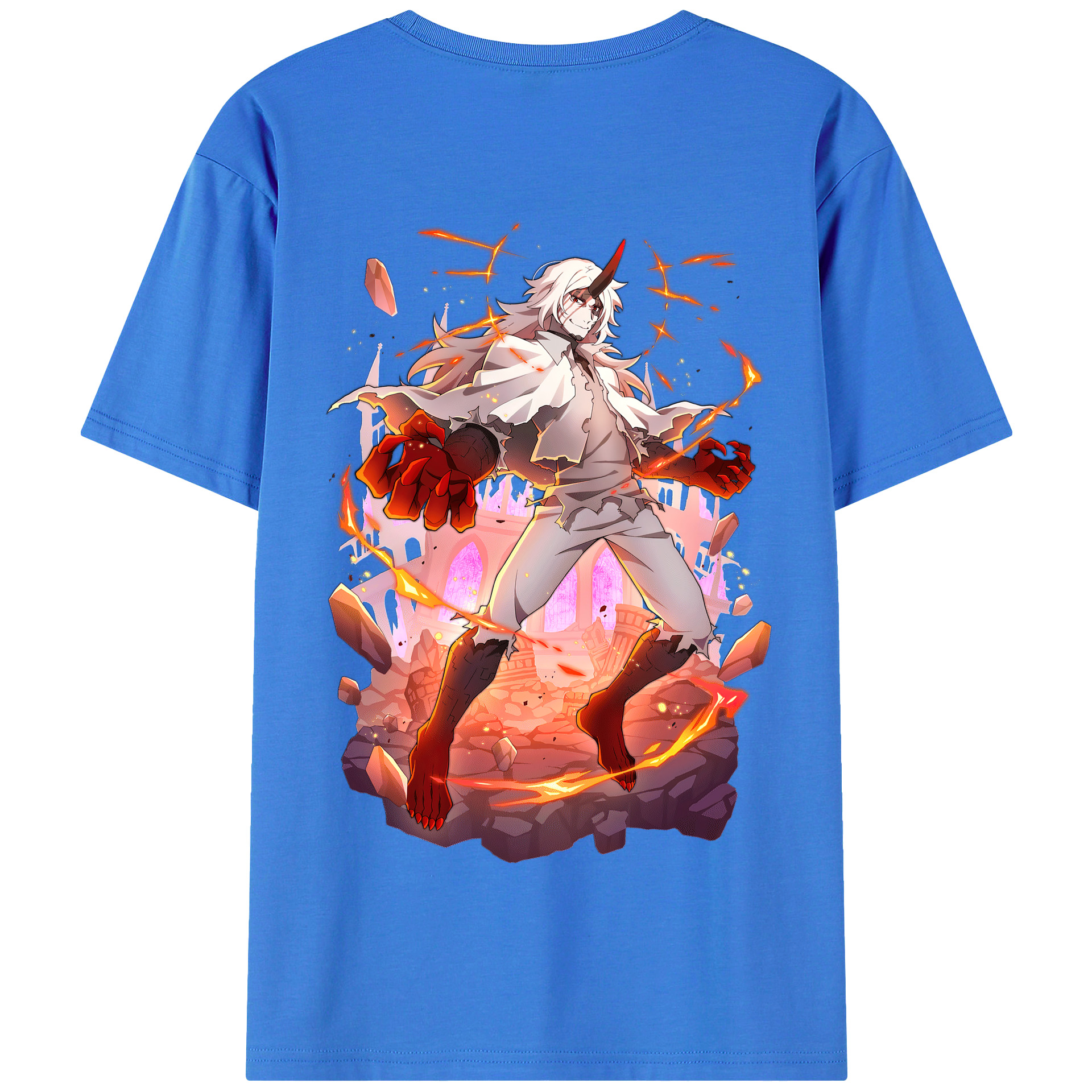 （画像用） 文豪ストレイドッグス Bungo Stray Dogs 綿100％半袖Tシャツ（背面プリント）