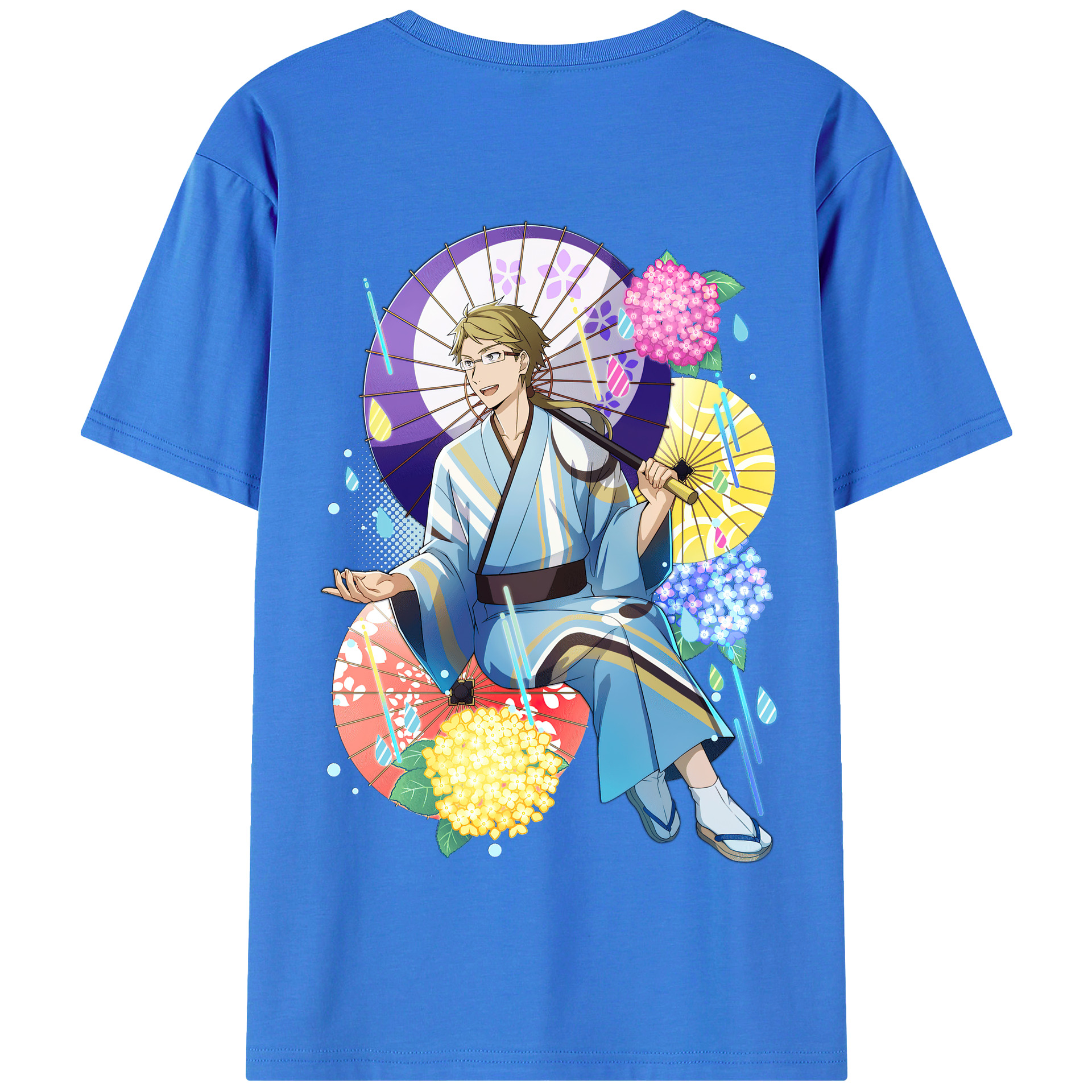 （画像用） 文豪ストレイドッグス Bungo Stray Dogs 綿100％半袖Tシャツ（背面プリント）