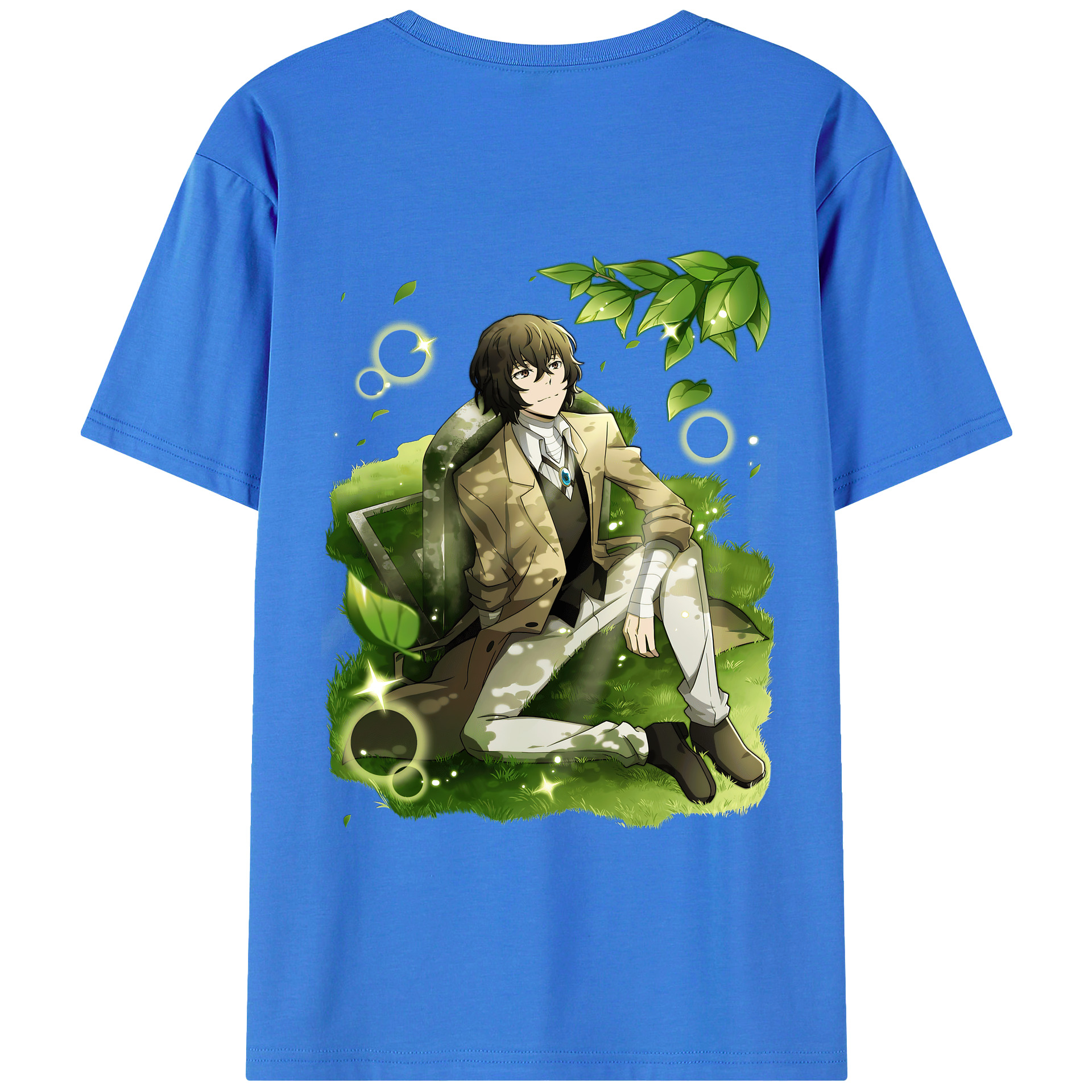 （画像用） 文豪ストレイドッグス Bungo Stray Dogs 綿100％半袖Tシャツ（背面プリント）