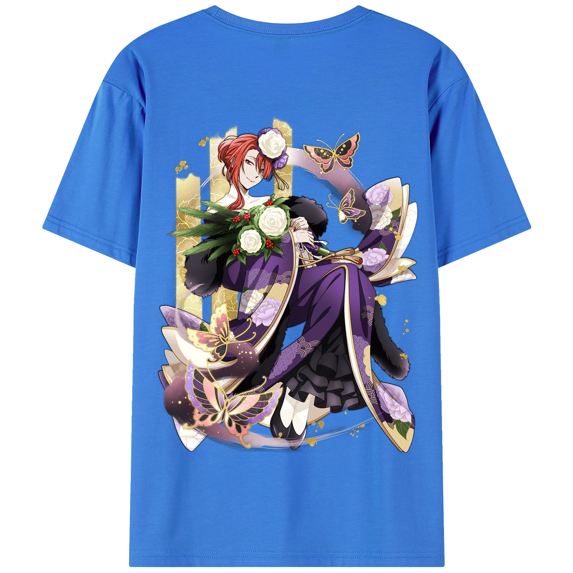 （画像用） 文豪ストレイドッグス Bungo Stray Dogs 綿100％半袖Tシャツ（背面プリント）