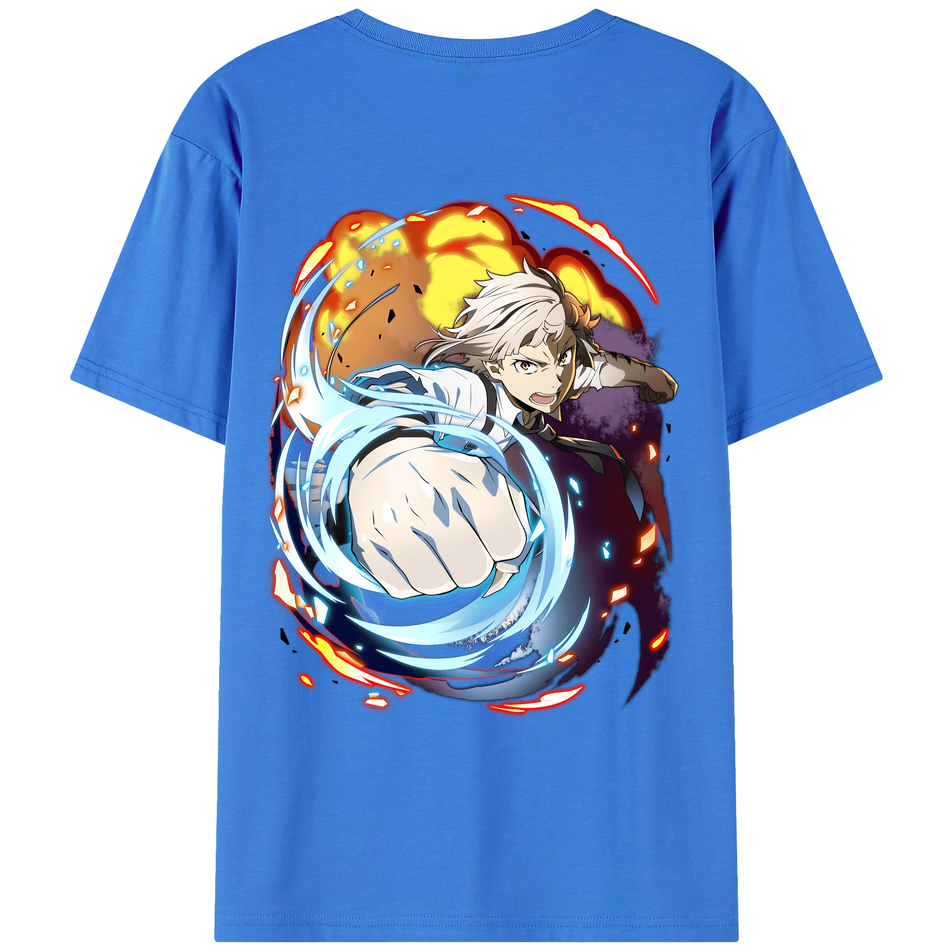 （画像用） 文豪ストレイドッグス Bungo Stray Dogs 綿100％半袖Tシャツ（背面プリント）