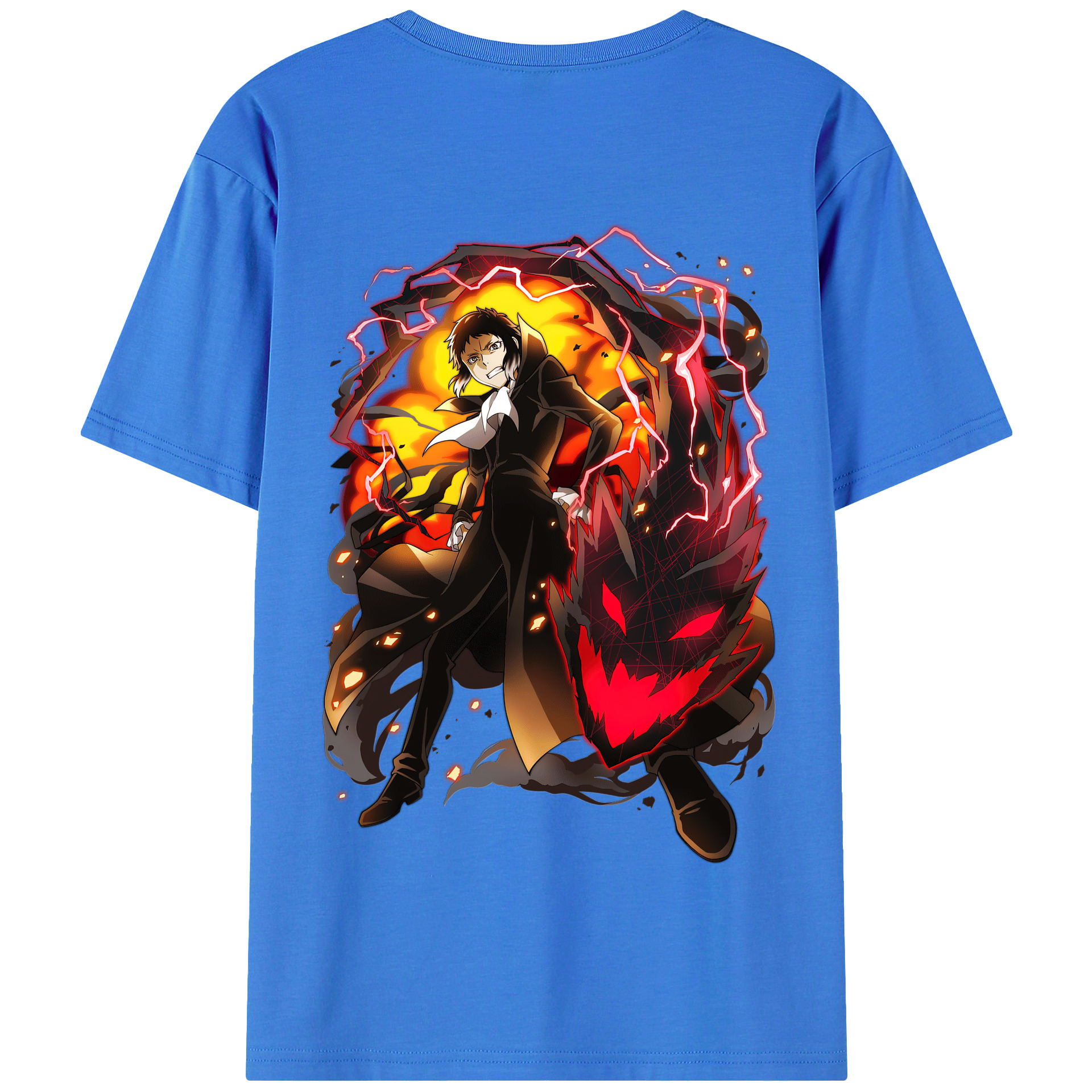（画像用） 文豪ストレイドッグス Bungo Stray Dogs 綿100％半袖Tシャツ（背面プリント）