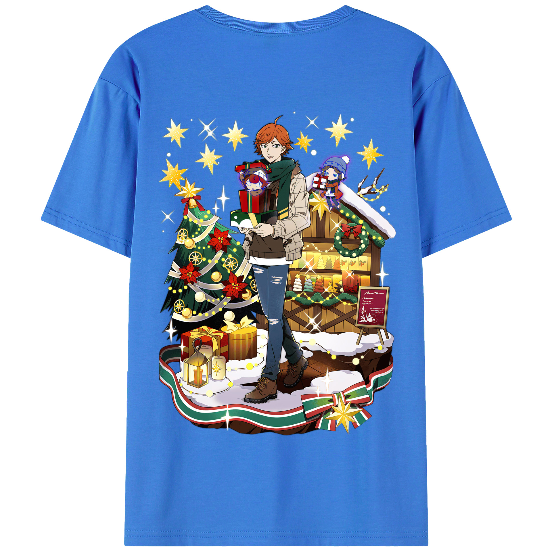 （画像用） 文豪ストレイドッグス Bungo Stray Dogs 綿100％半袖Tシャツ（背面プリント）
