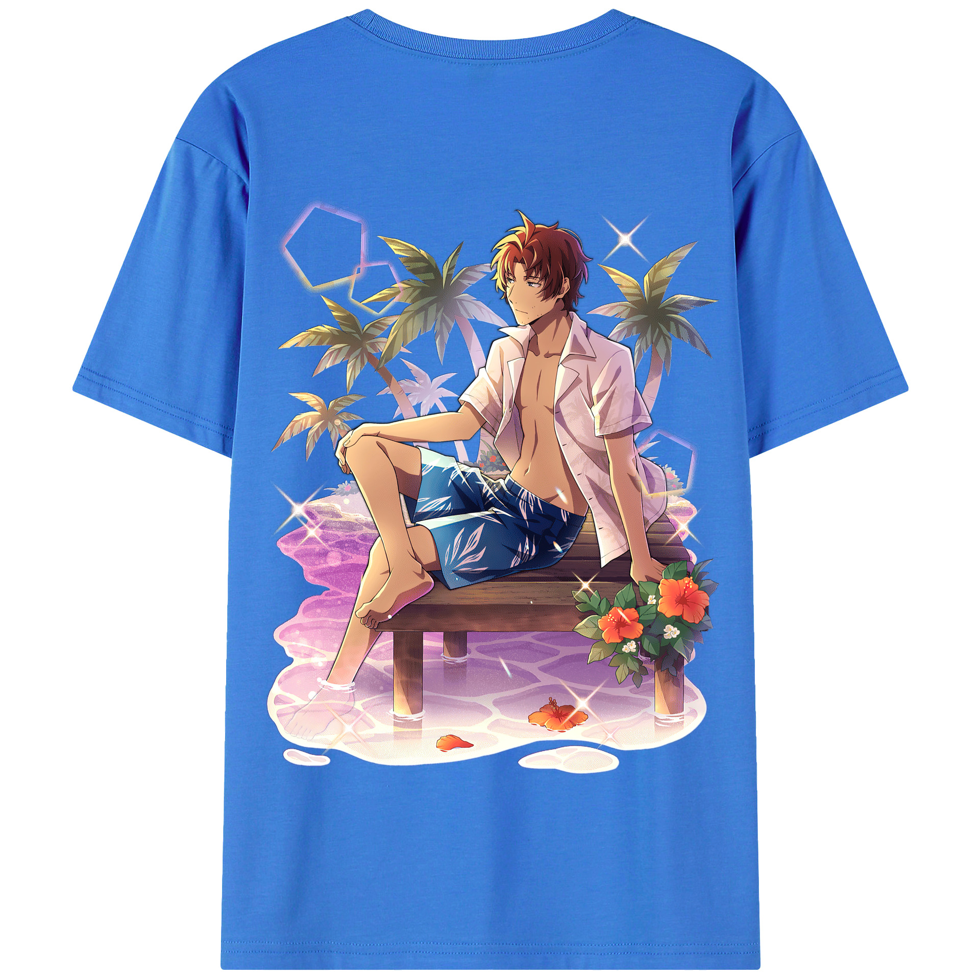 （画像用） 文豪ストレイドッグス Bungo Stray Dogs 綿100％半袖Tシャツ（背面プリント）