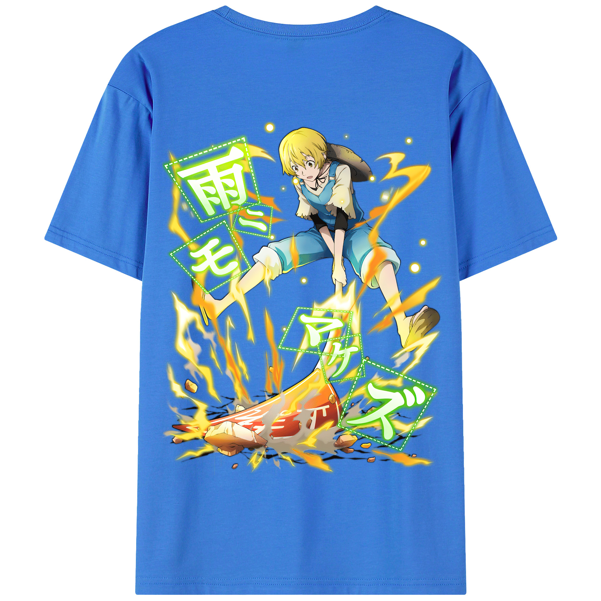 （画像用） 文豪ストレイドッグス Bungo Stray Dogs 綿100％半袖Tシャツ（背面プリント）