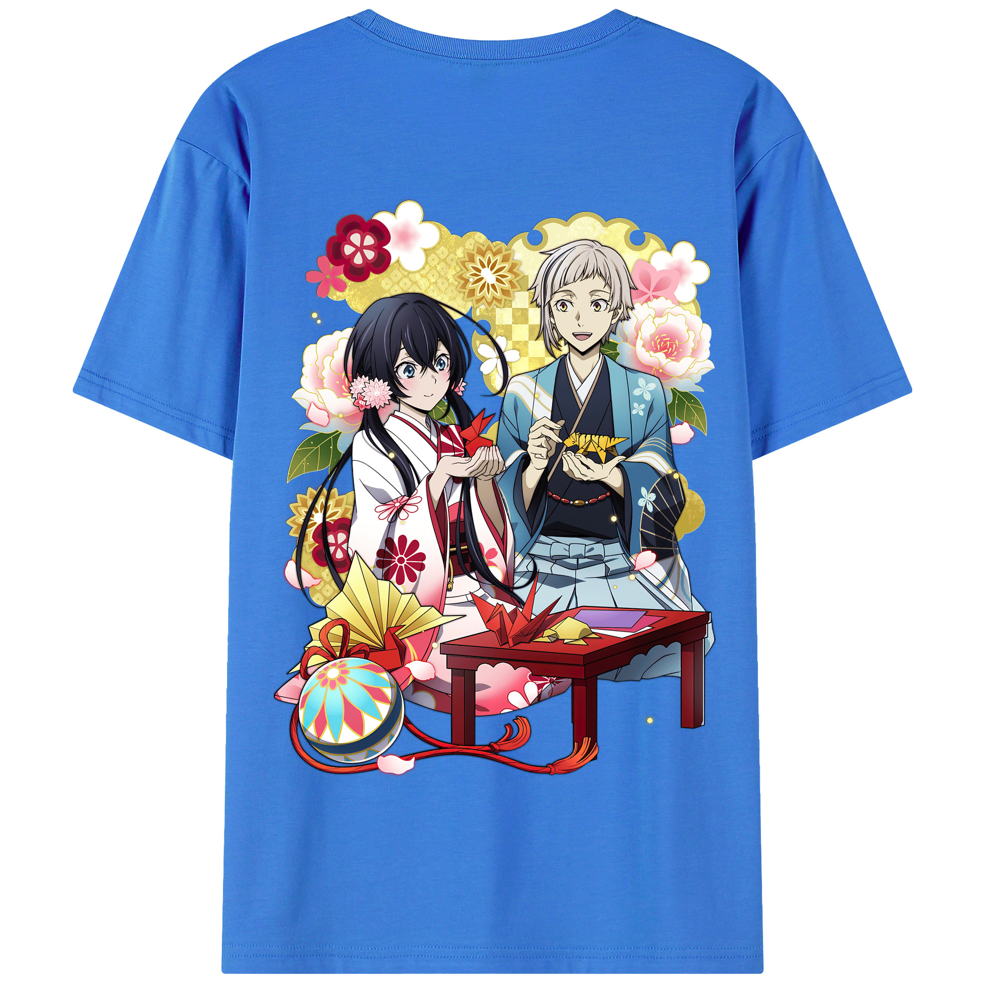 （画像用） 文豪ストレイドッグス Bungo Stray Dogs 綿100％半袖Tシャツ（背面プリント）