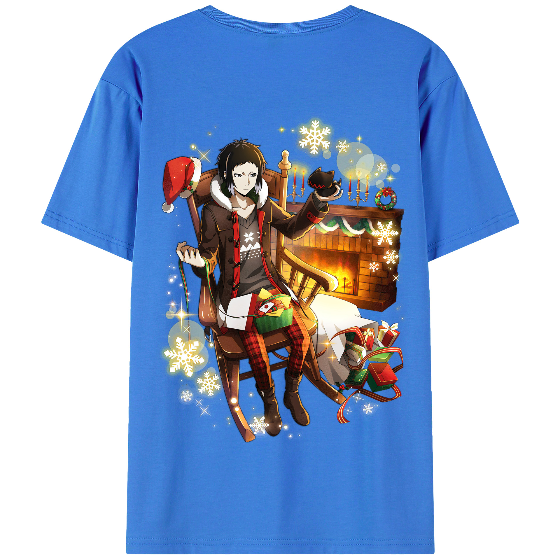 （画像用） 文豪ストレイドッグス Bungo Stray Dogs 綿100％半袖Tシャツ（背面プリント）