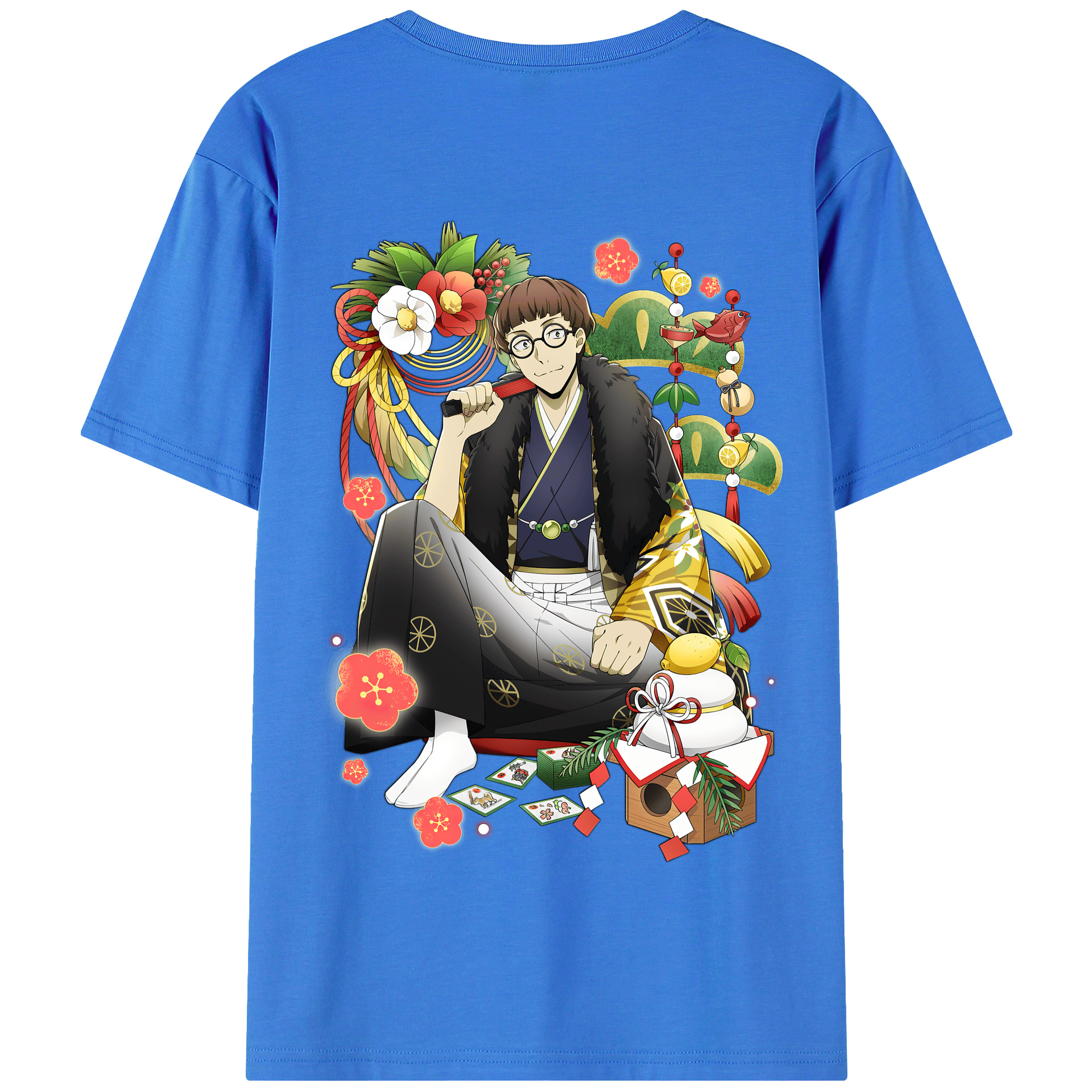 （画像用） 文豪ストレイドッグス Bungo Stray Dogs 綿100％半袖Tシャツ（背面プリント）