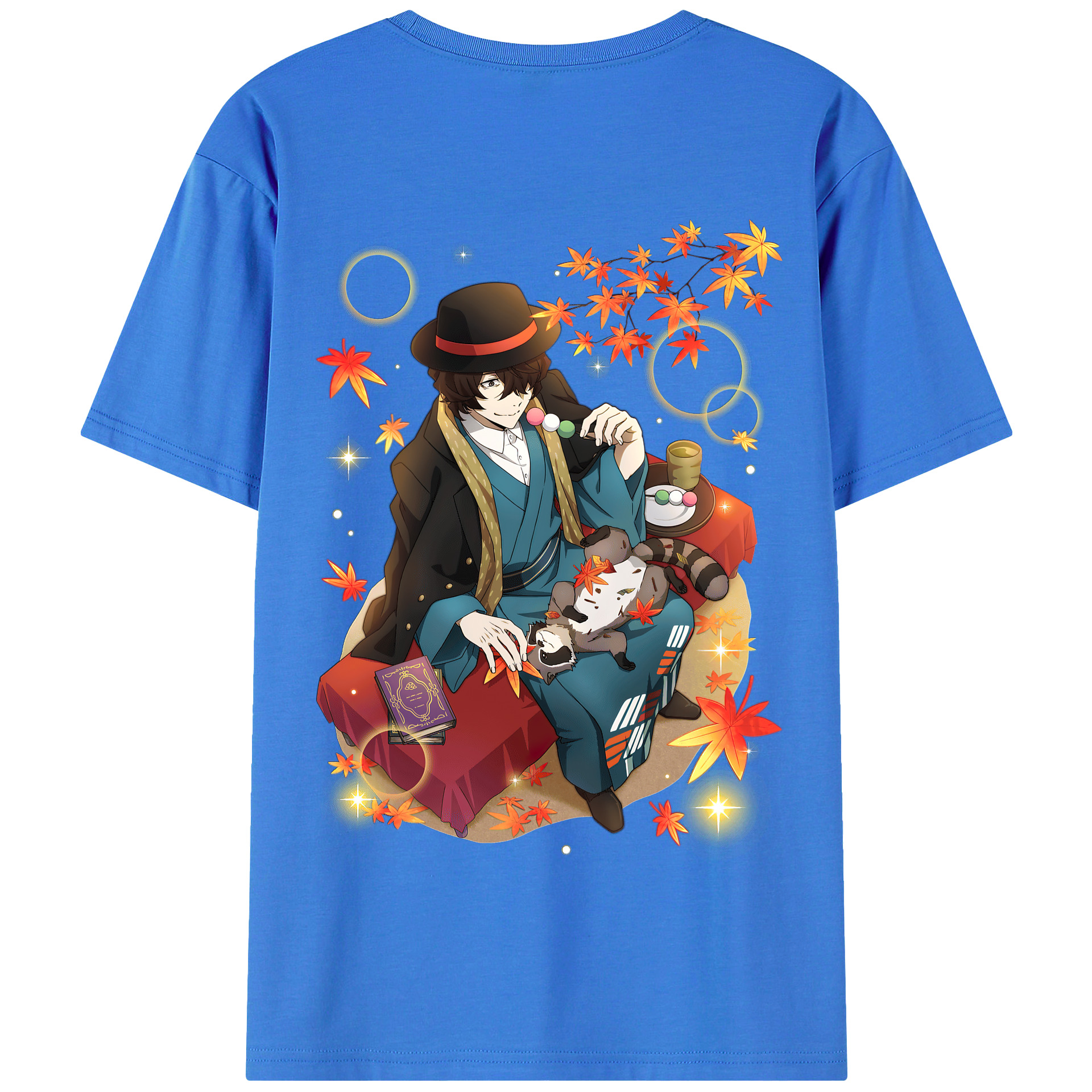 （画像用） 文豪ストレイドッグス Bungo Stray Dogs 綿100％半袖Tシャツ（背面プリント）