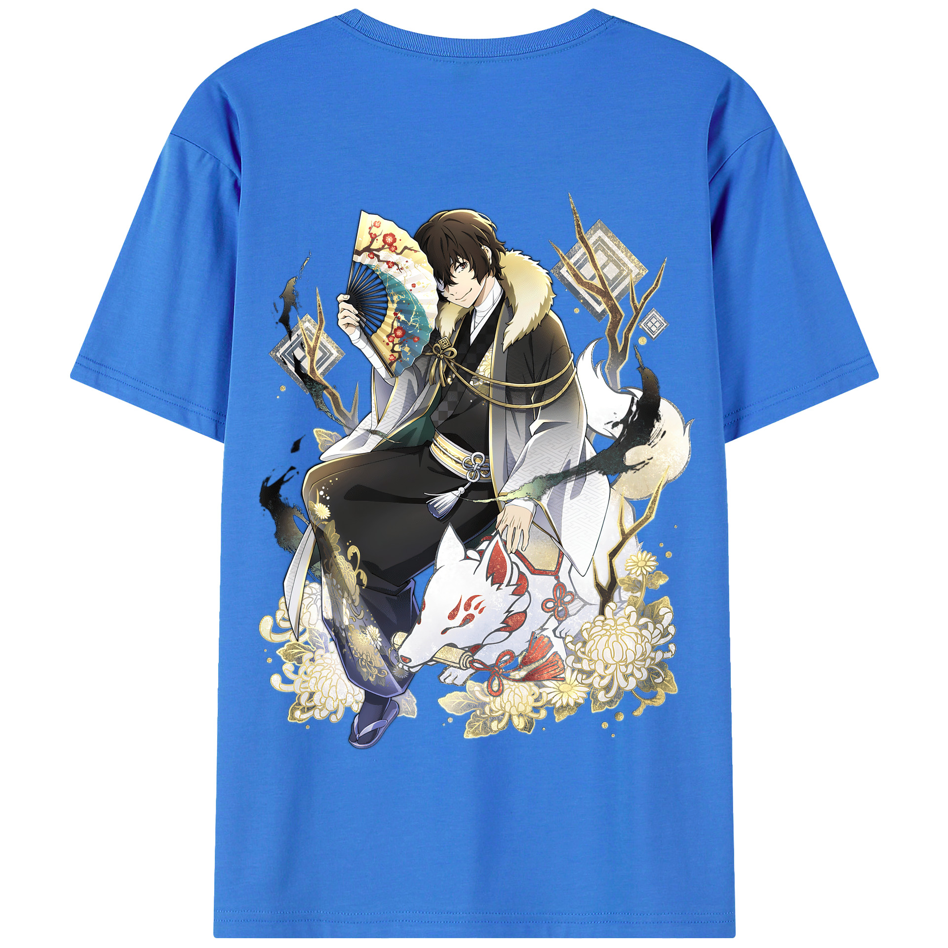 （画像用） 文豪ストレイドッグス Bungo Stray Dogs 綿100％半袖Tシャツ（背面プリント）
