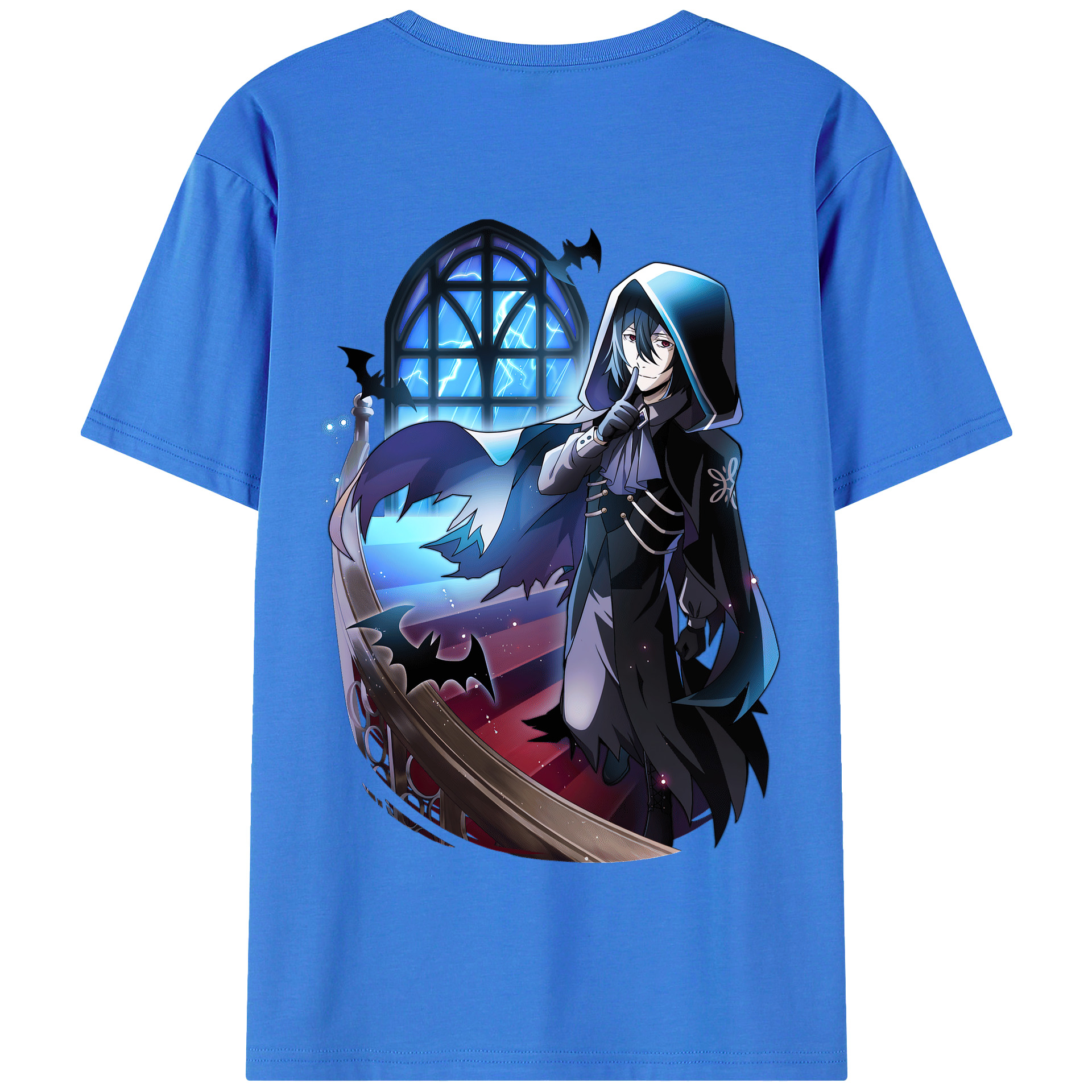 （画像用） 文豪ストレイドッグス Bungo Stray Dogs 綿100％半袖Tシャツ（背面プリント）