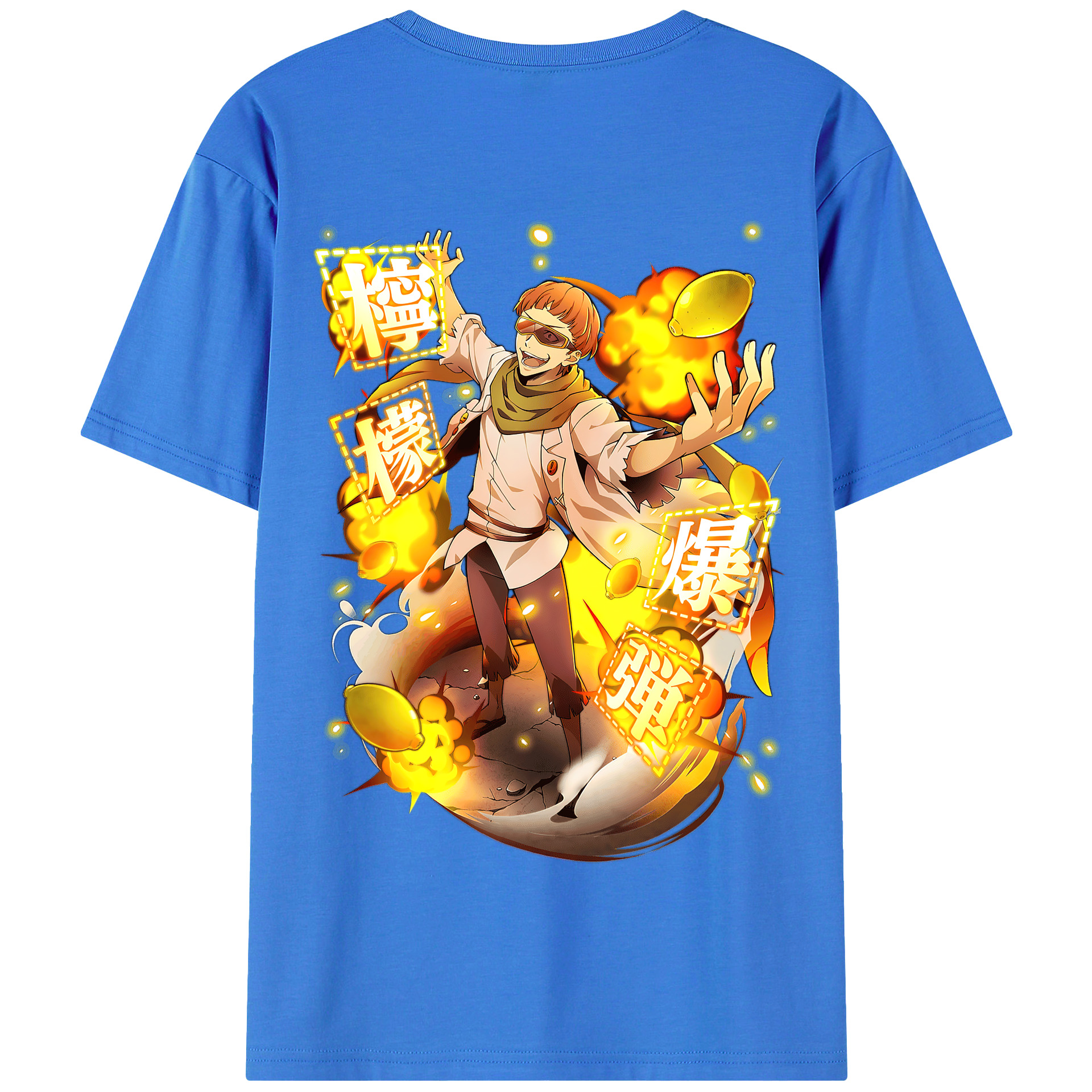 （画像用） 文豪ストレイドッグス Bungo Stray Dogs 綿100％半袖Tシャツ（背面プリント）