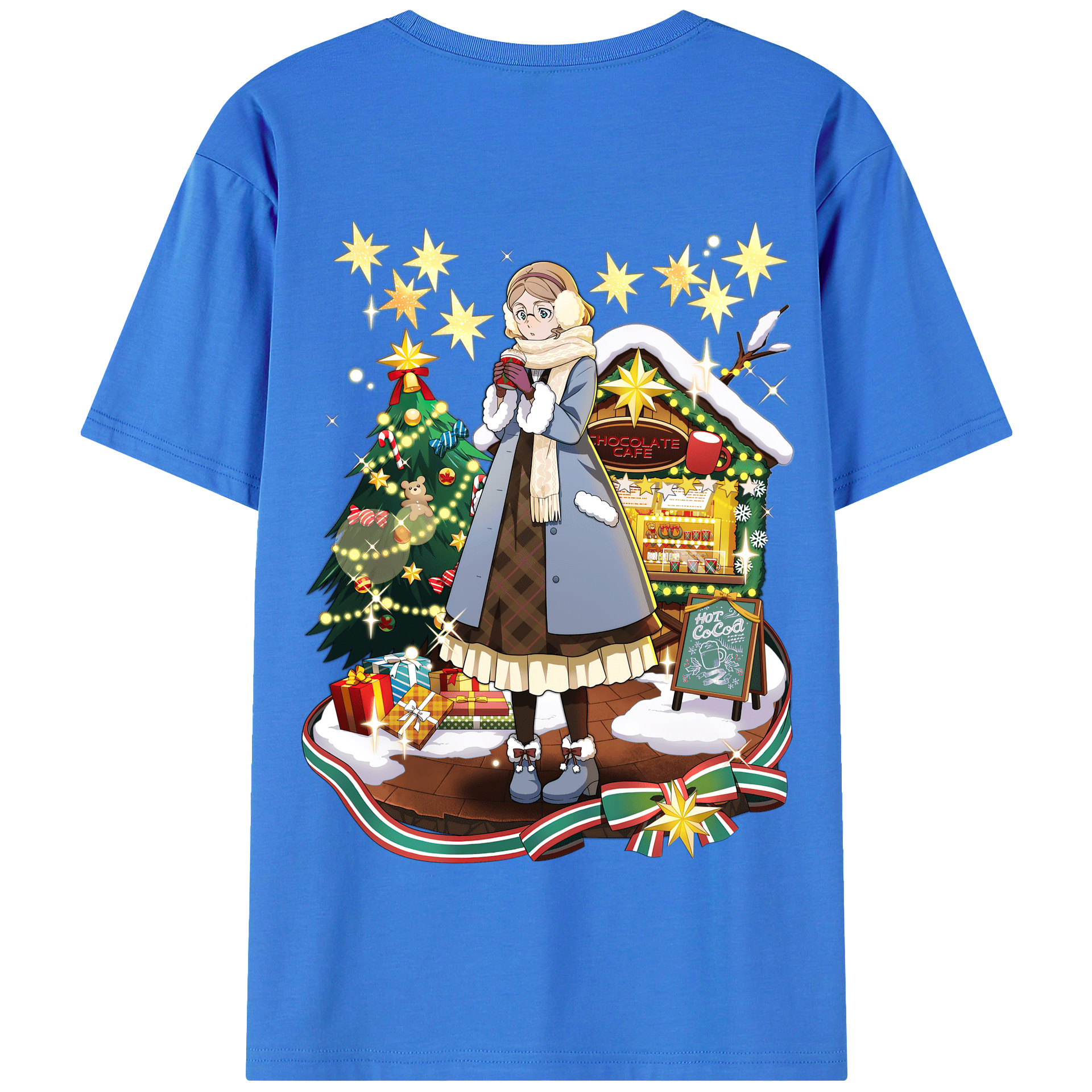 （画像用） 文豪ストレイドッグス Bungo Stray Dogs 綿100％半袖Tシャツ（背面プリント）