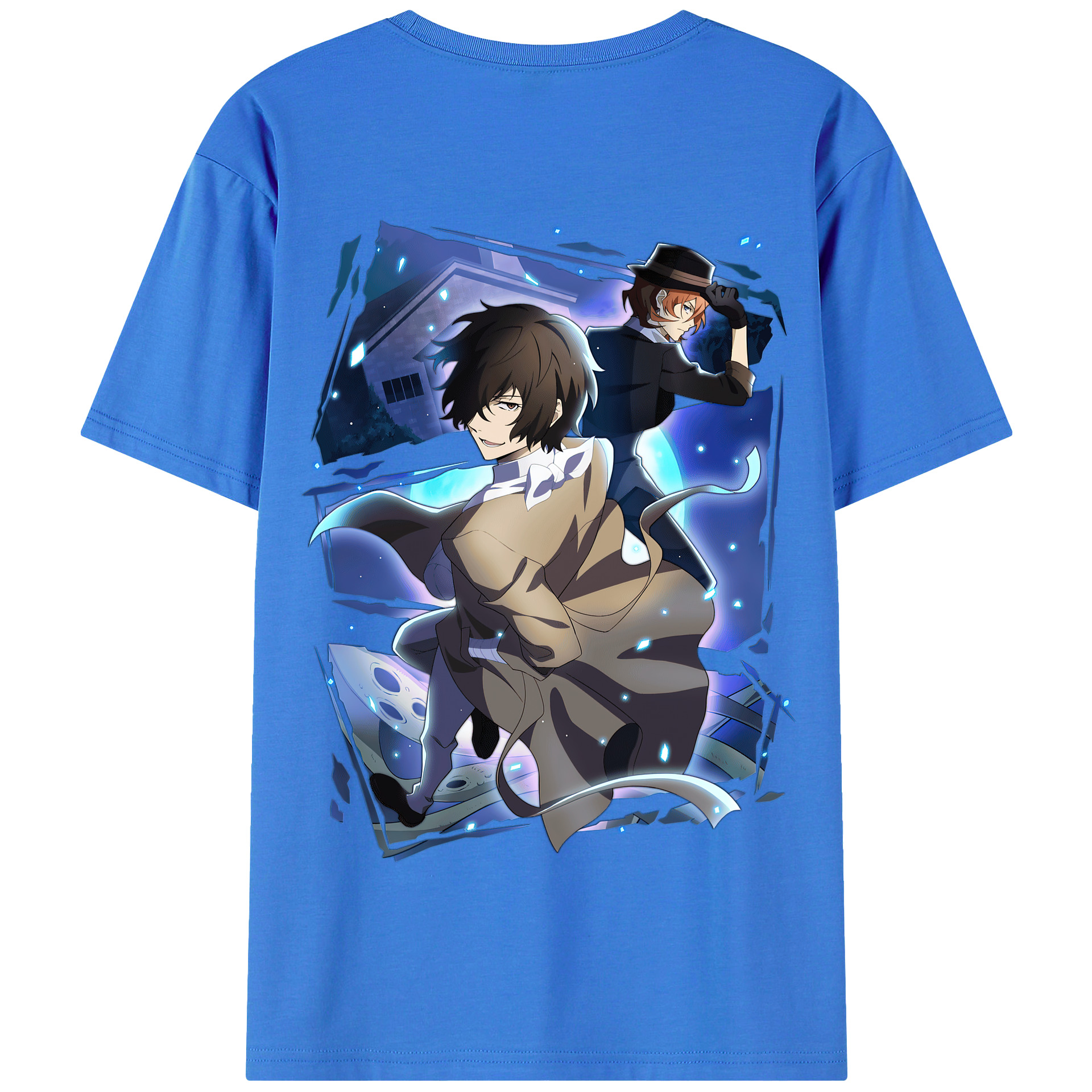 （画像用） 文豪ストレイドッグス Bungo Stray Dogs 綿100％半袖Tシャツ（背面プリント）