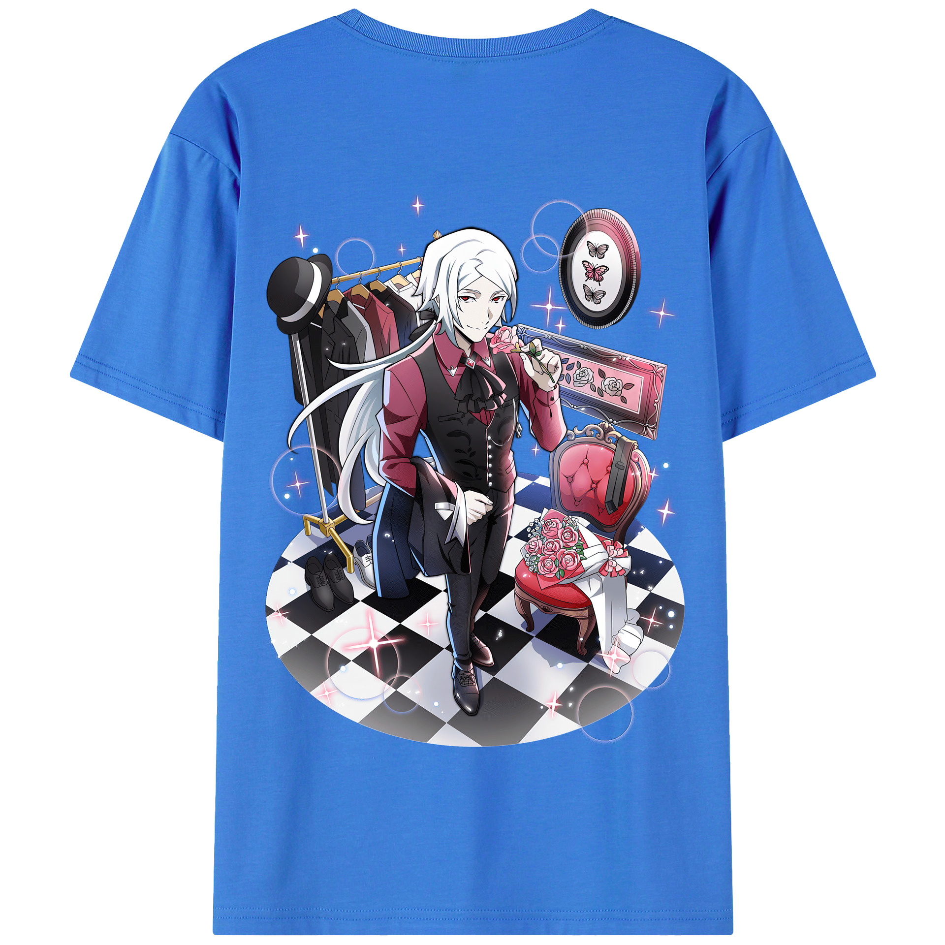 （画像用） 文豪ストレイドッグス Bungo Stray Dogs 綿100％半袖Tシャツ（背面プリント）