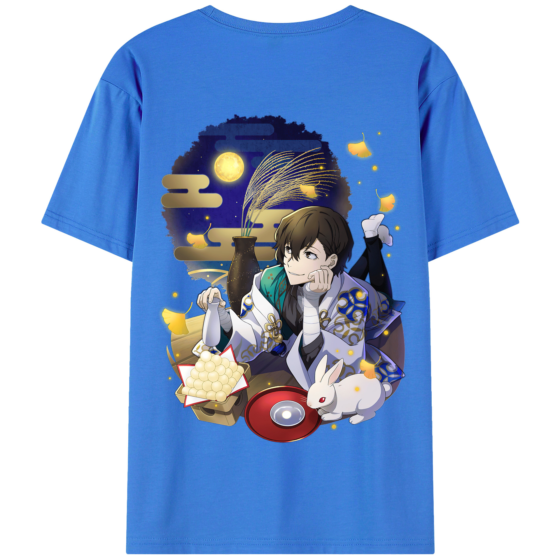 （画像用） 文豪ストレイドッグス Bungo Stray Dogs 綿100％半袖Tシャツ（背面プリント）