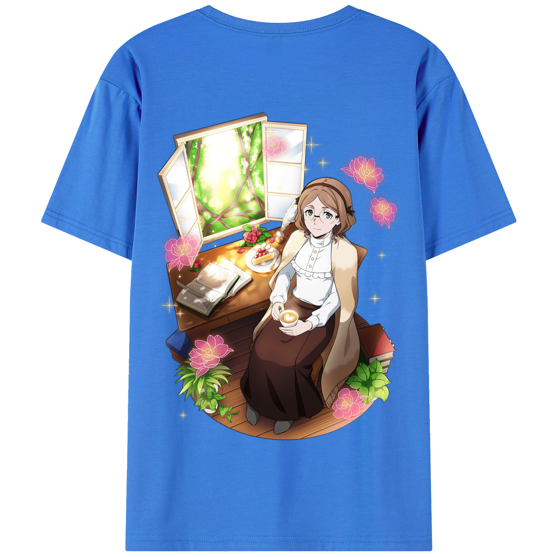 （画像用） 文豪ストレイドッグス Bungo Stray Dogs 綿100％半袖Tシャツ（背面プリント）