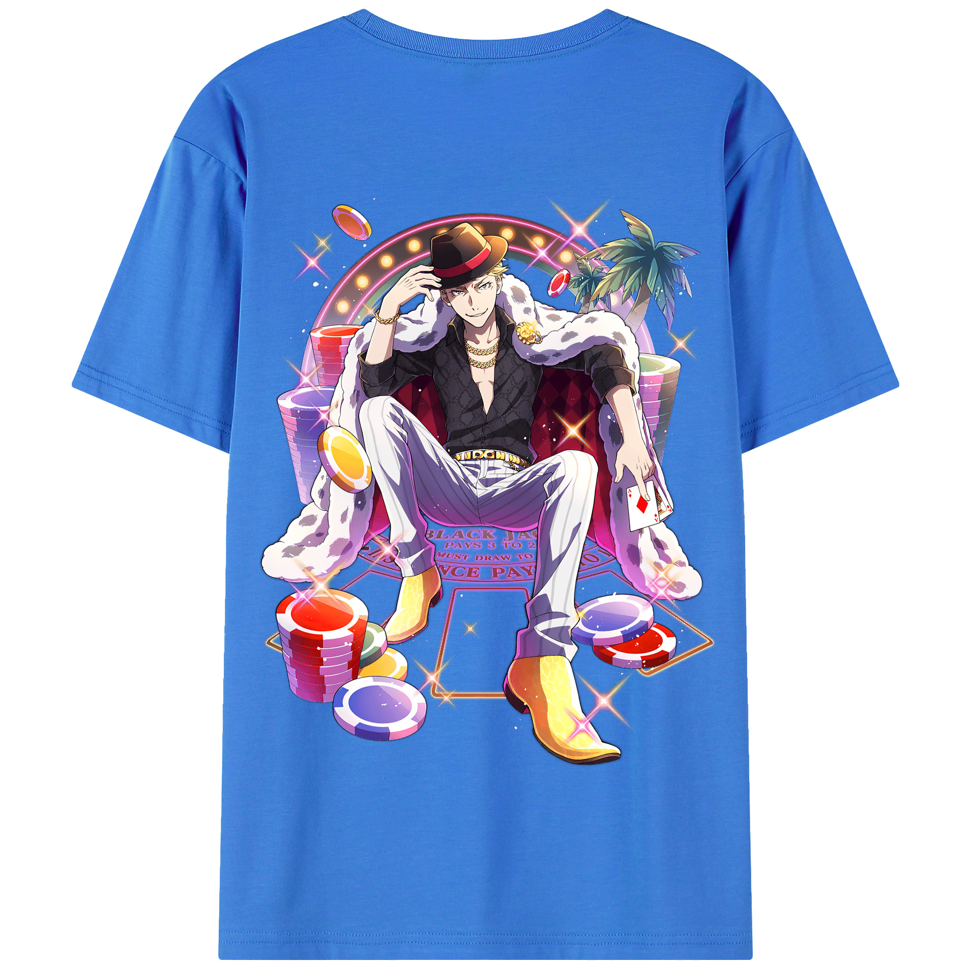 （画像用） 文豪ストレイドッグス Bungo Stray Dogs 綿100％半袖Tシャツ（背面プリント）