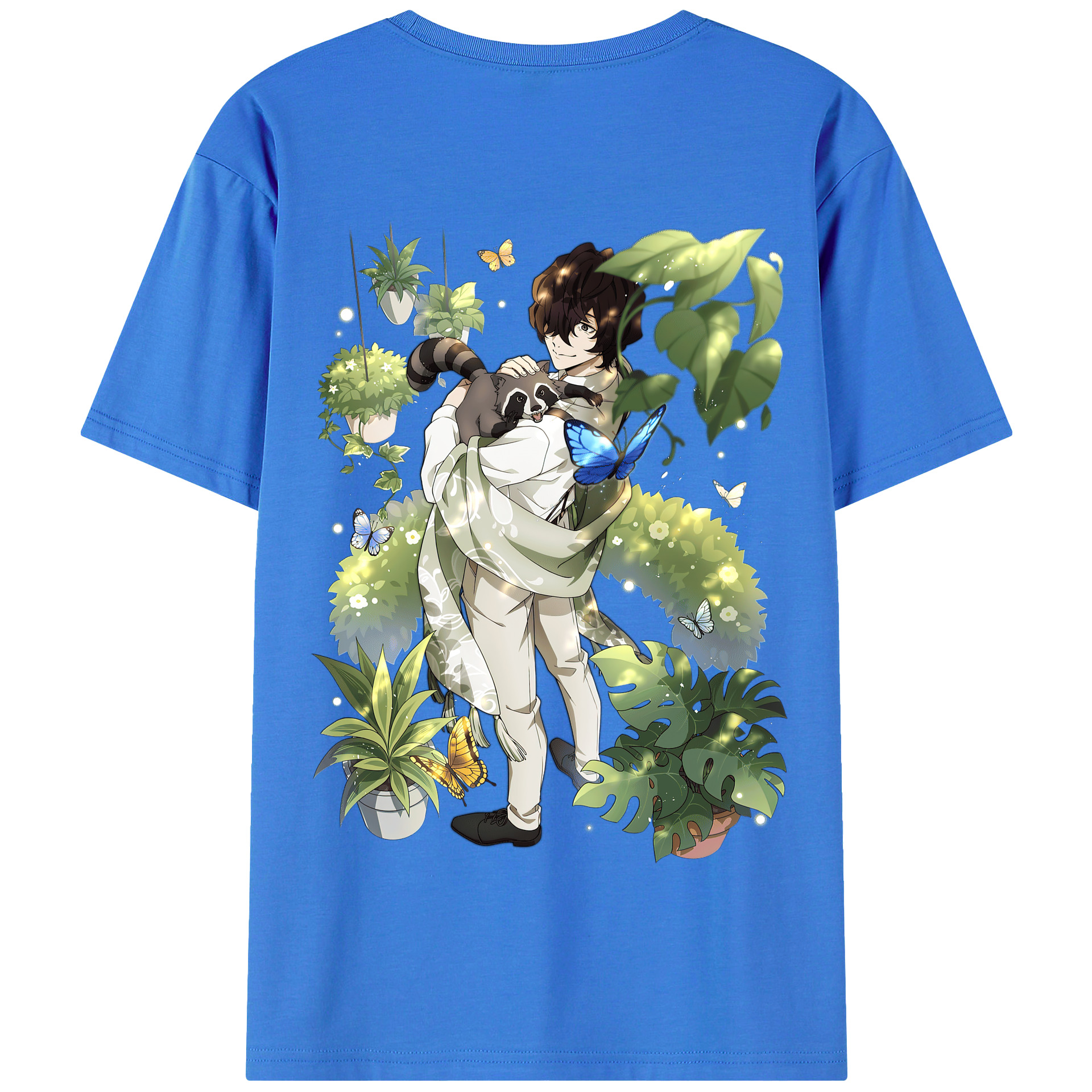（画像用） 文豪ストレイドッグス Bungo Stray Dogs 綿100％半袖Tシャツ（背面プリント）