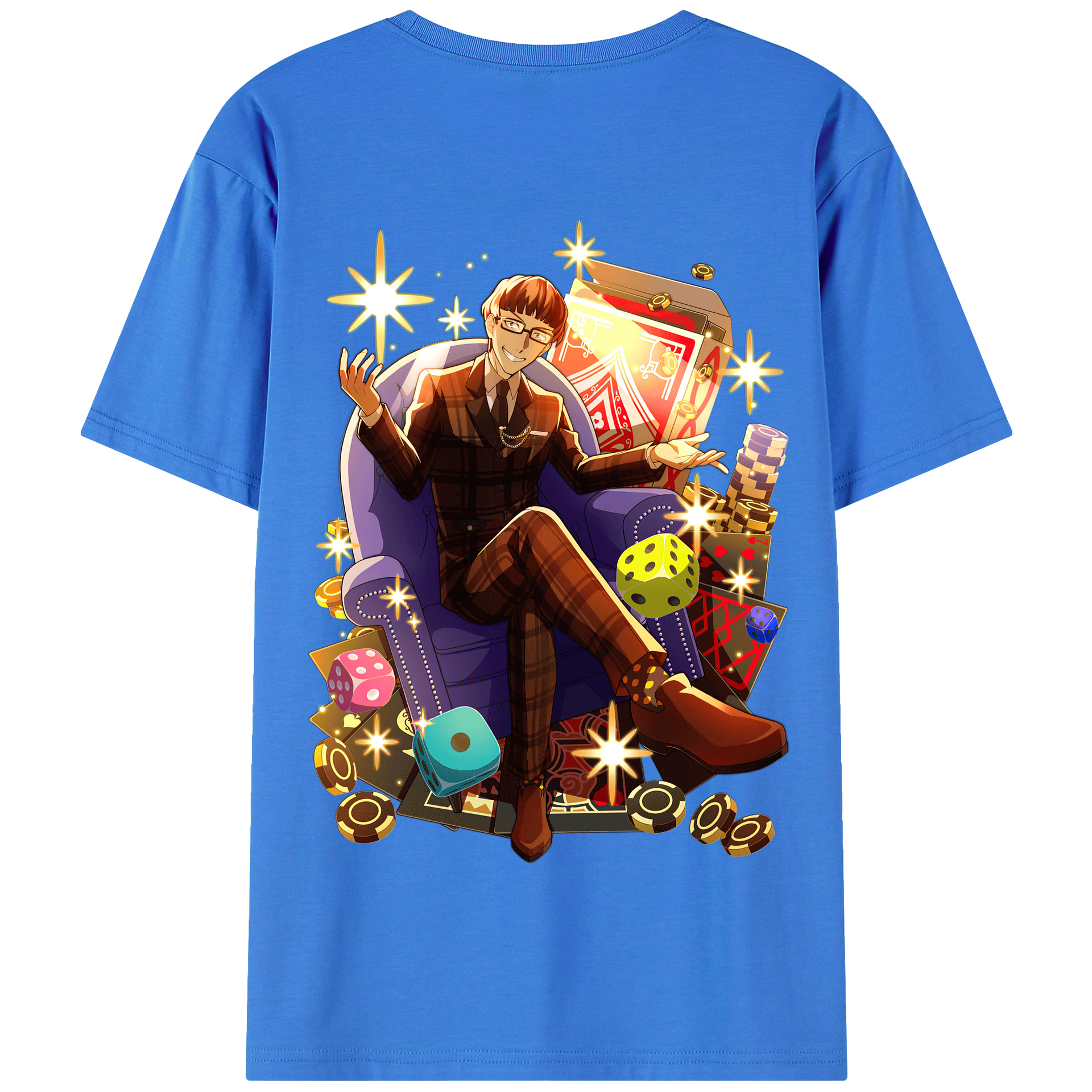 （画像用） 文豪ストレイドッグス Bungo Stray Dogs 綿100％半袖Tシャツ（背面プリント）