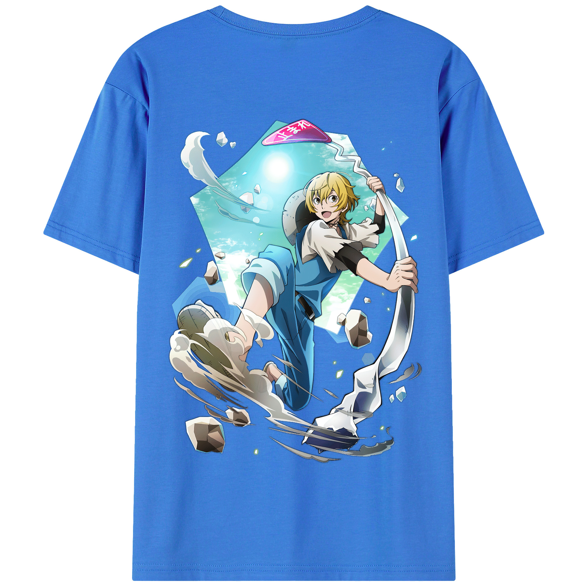 （画像用） 文豪ストレイドッグス Bungo Stray Dogs 綿100％半袖Tシャツ（背面プリント）