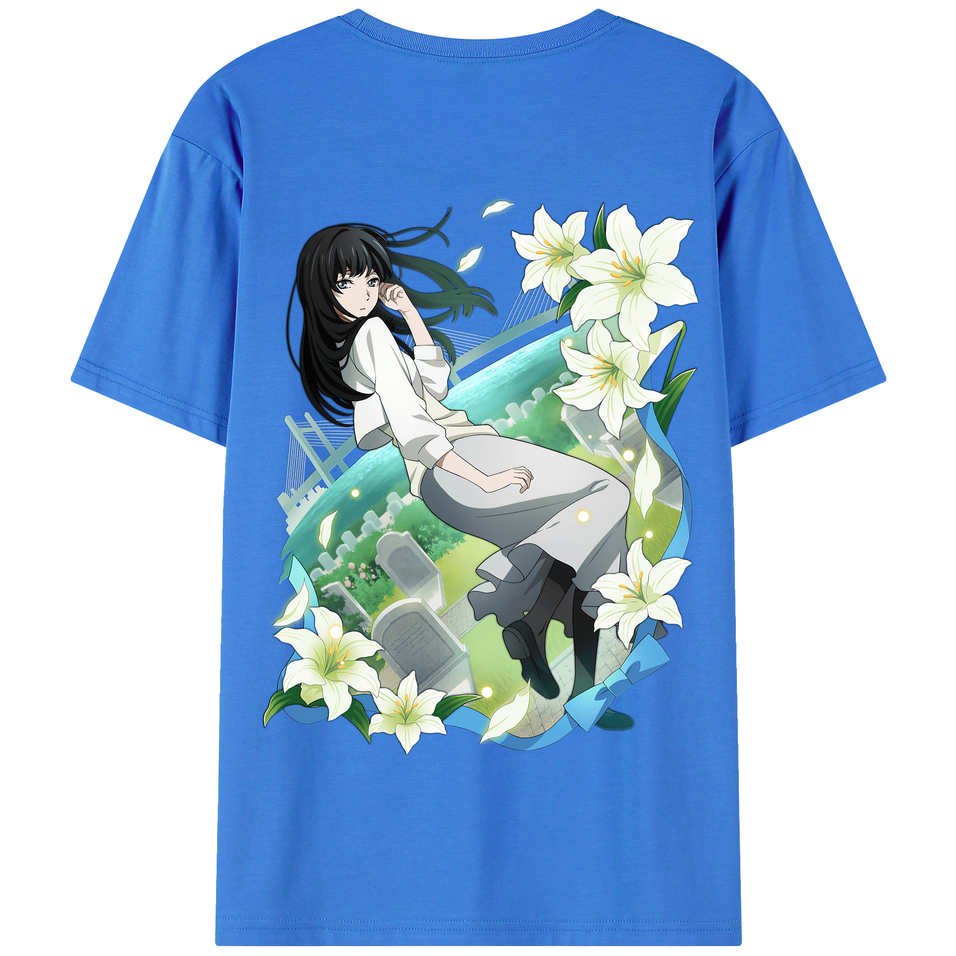 （画像用） 文豪ストレイドッグス Bungo Stray Dogs 綿100％半袖Tシャツ（背面プリント）
