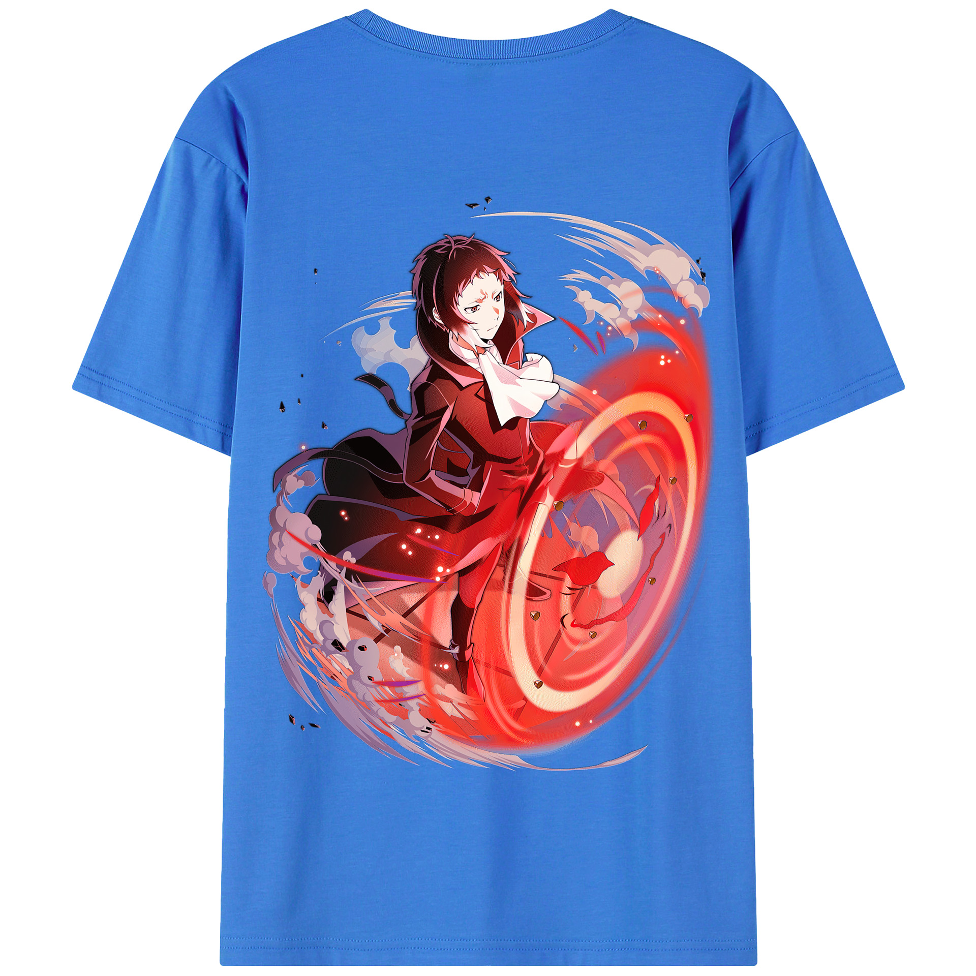 （画像用） 文豪ストレイドッグス Bungo Stray Dogs 綿100％半袖Tシャツ（背面プリント）