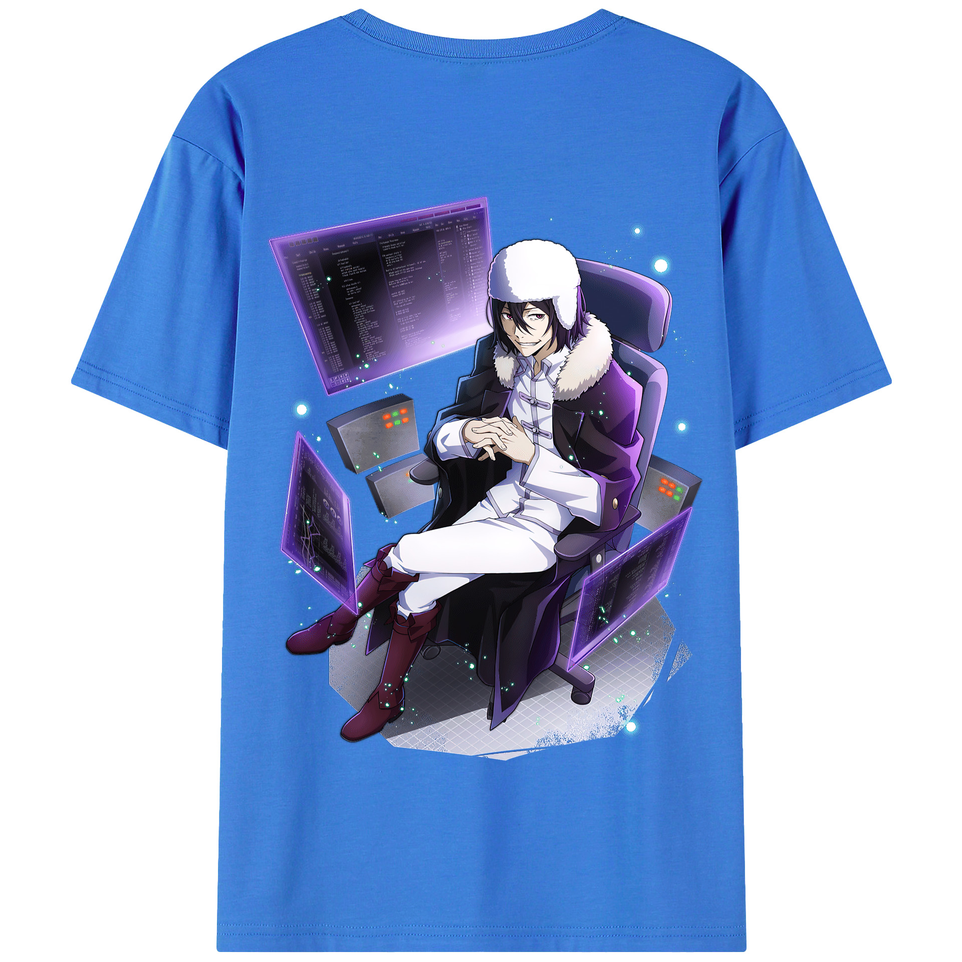 （画像用） 文豪ストレイドッグス Bungo Stray Dogs 綿100％半袖Tシャツ（背面プリント）