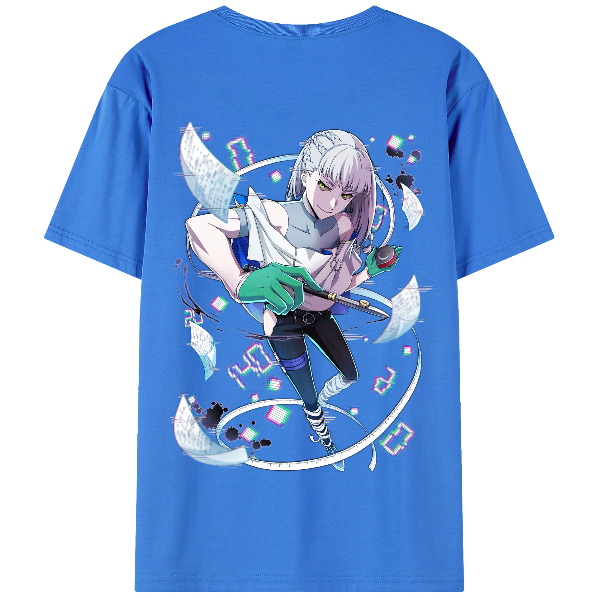 （画像用） 文豪ストレイドッグス Bungo Stray Dogs 綿100％半袖Tシャツ（背面プリント）