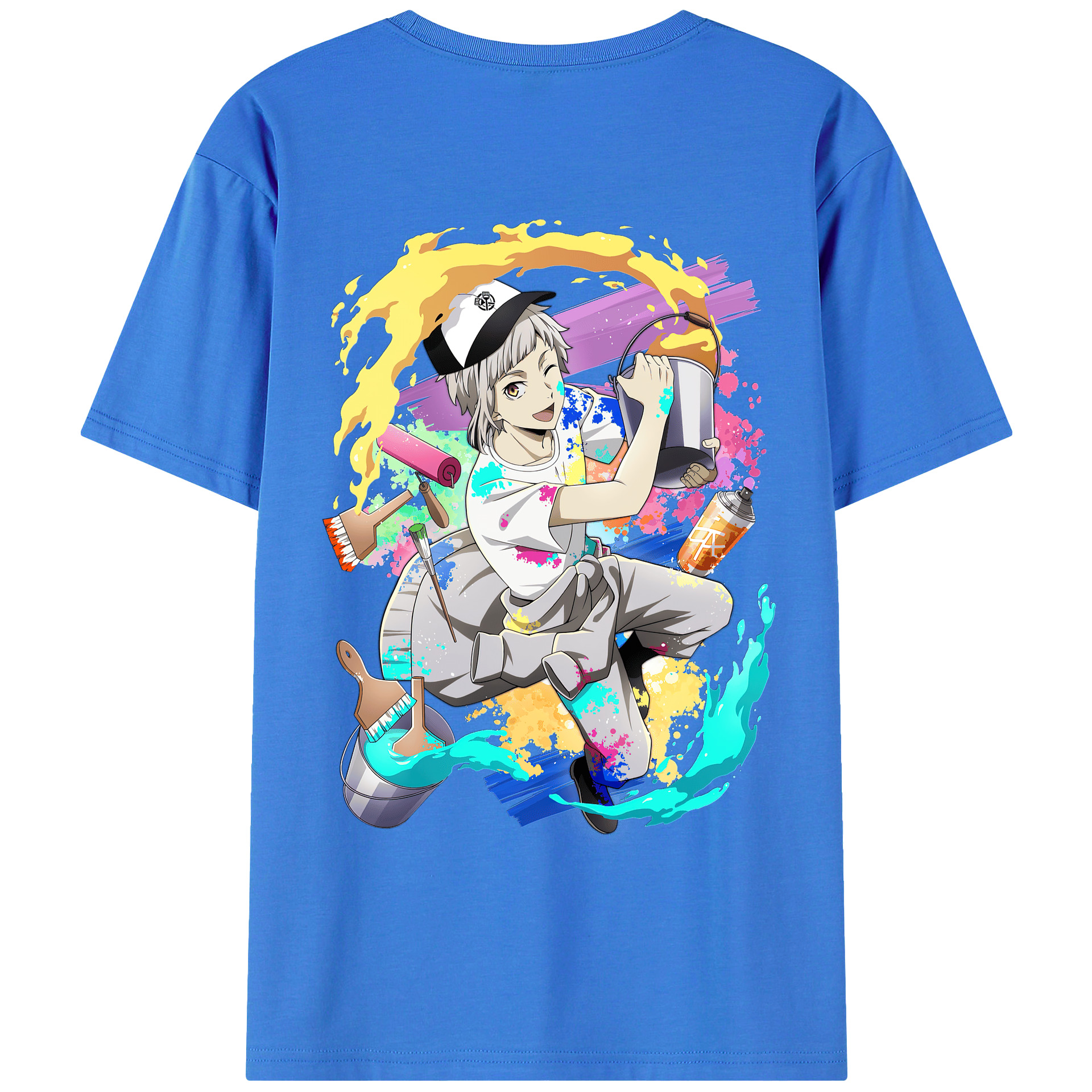 （画像用） 文豪ストレイドッグス Bungo Stray Dogs 綿100％半袖Tシャツ（背面プリント）