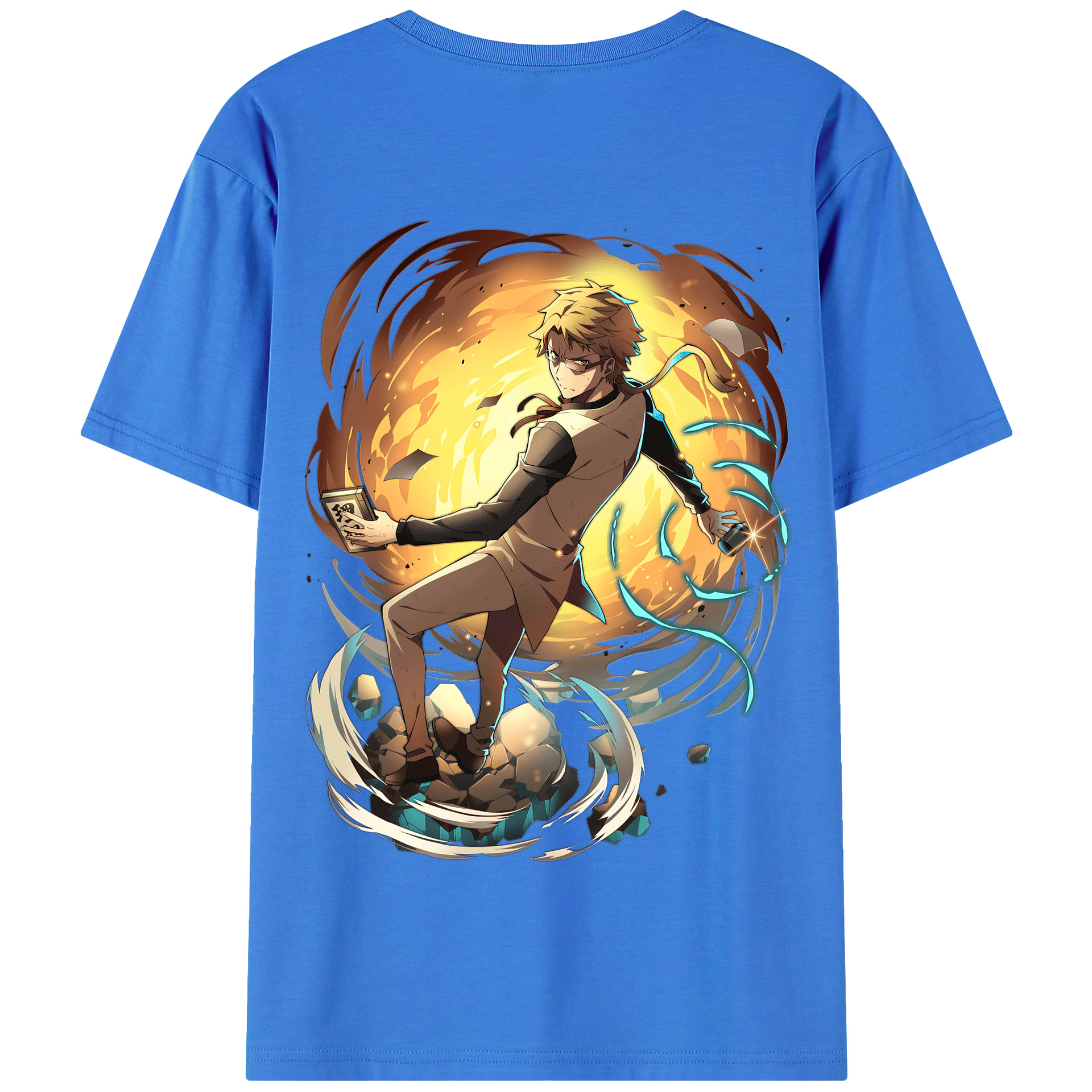 （画像用） 文豪ストレイドッグス Bungo Stray Dogs 綿100％半袖Tシャツ（背面プリント）