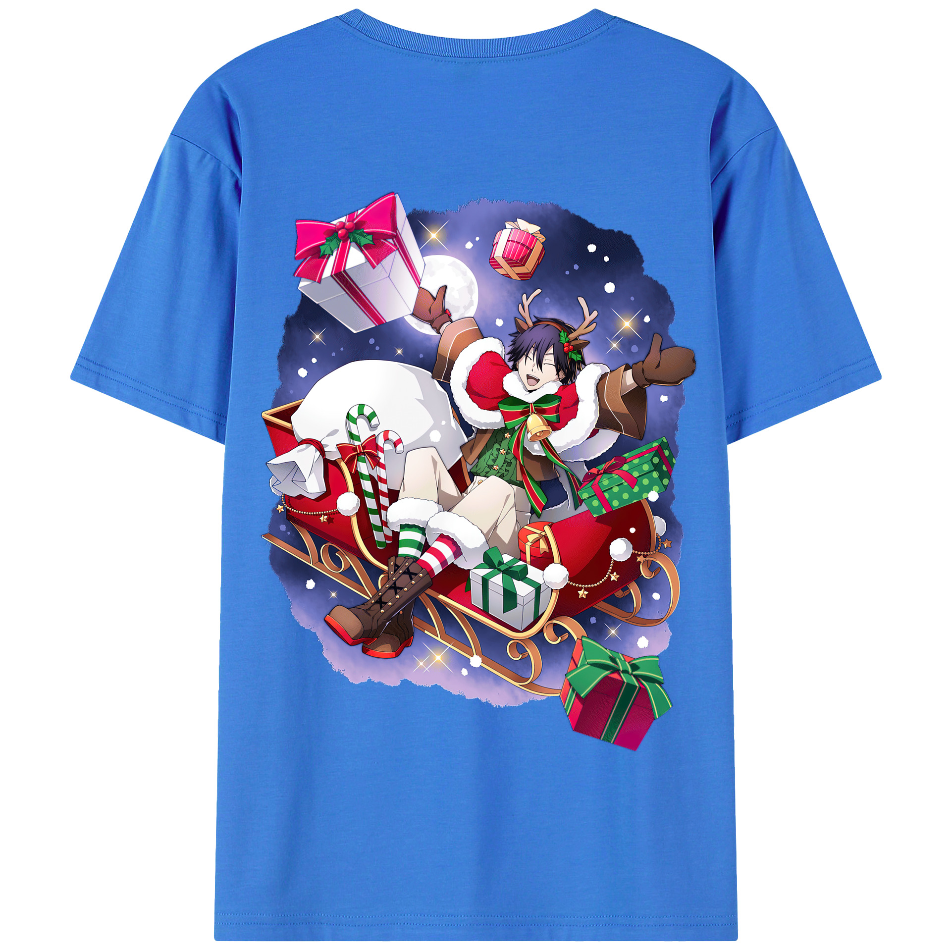 （画像用） 文豪ストレイドッグス Bungo Stray Dogs 綿100％半袖Tシャツ（背面プリント）