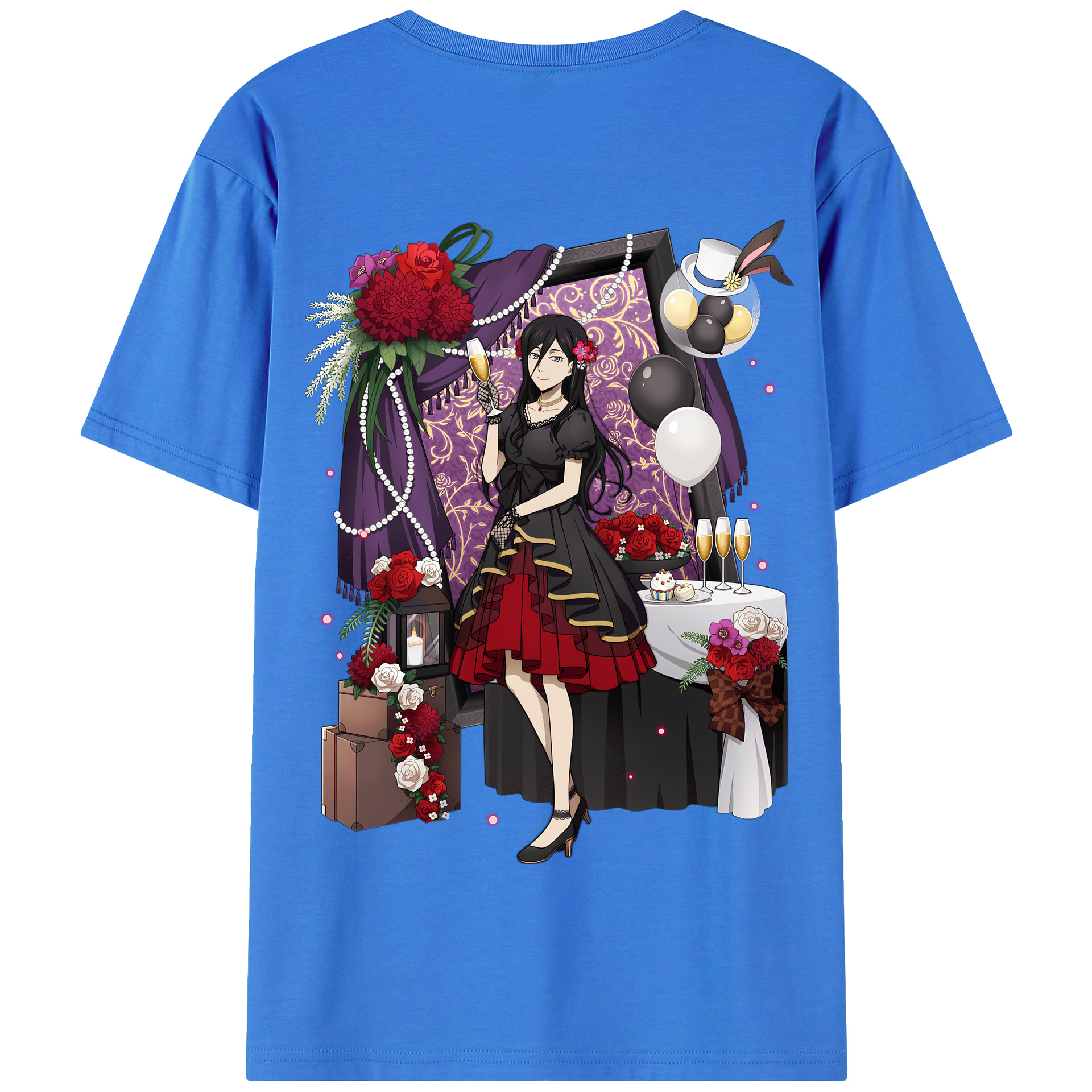 （画像用） 文豪ストレイドッグス Bungo Stray Dogs 綿100％半袖Tシャツ（背面プリント）