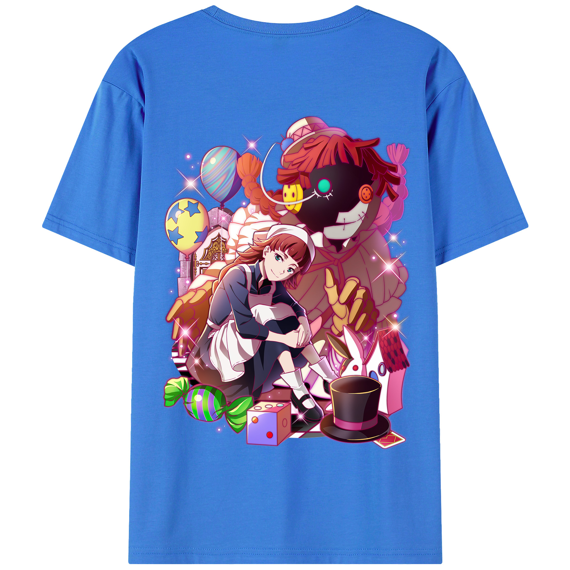 （画像用） 文豪ストレイドッグス Bungo Stray Dogs 綿100％半袖Tシャツ（背面プリント）