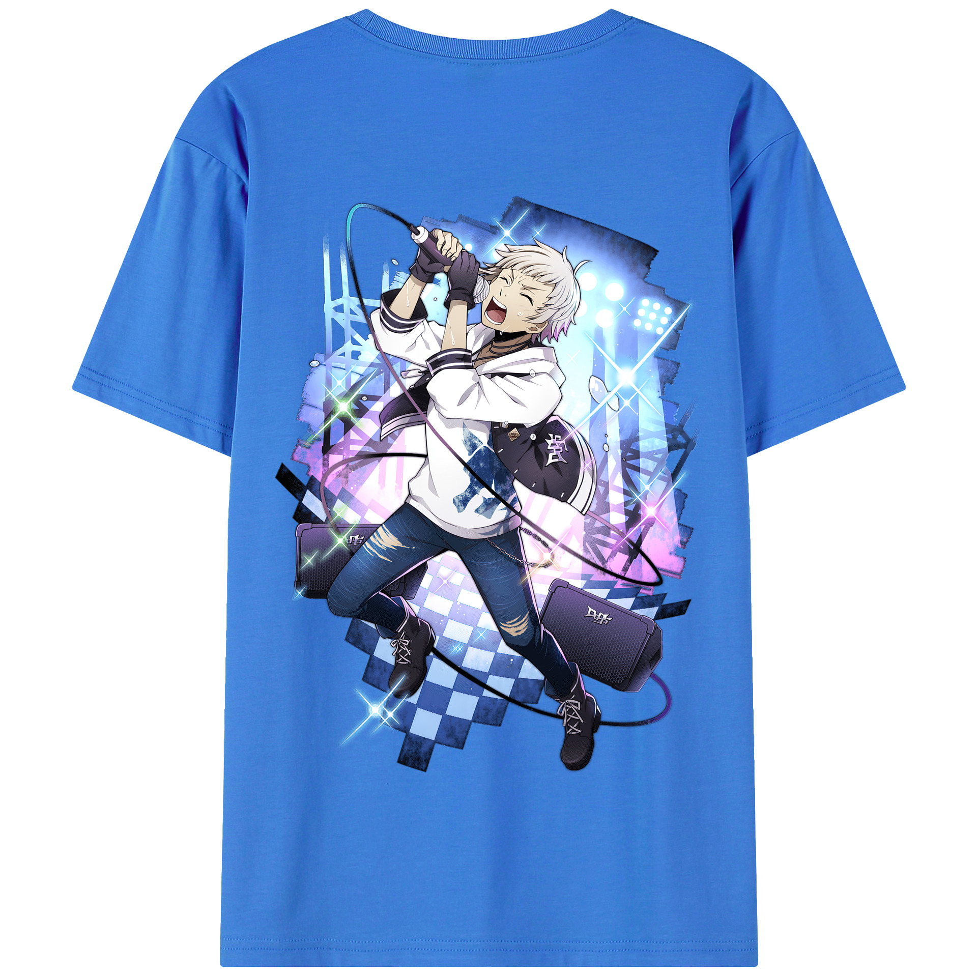 （画像用） 文豪ストレイドッグス Bungo Stray Dogs 綿100％半袖Tシャツ（背面プリント）