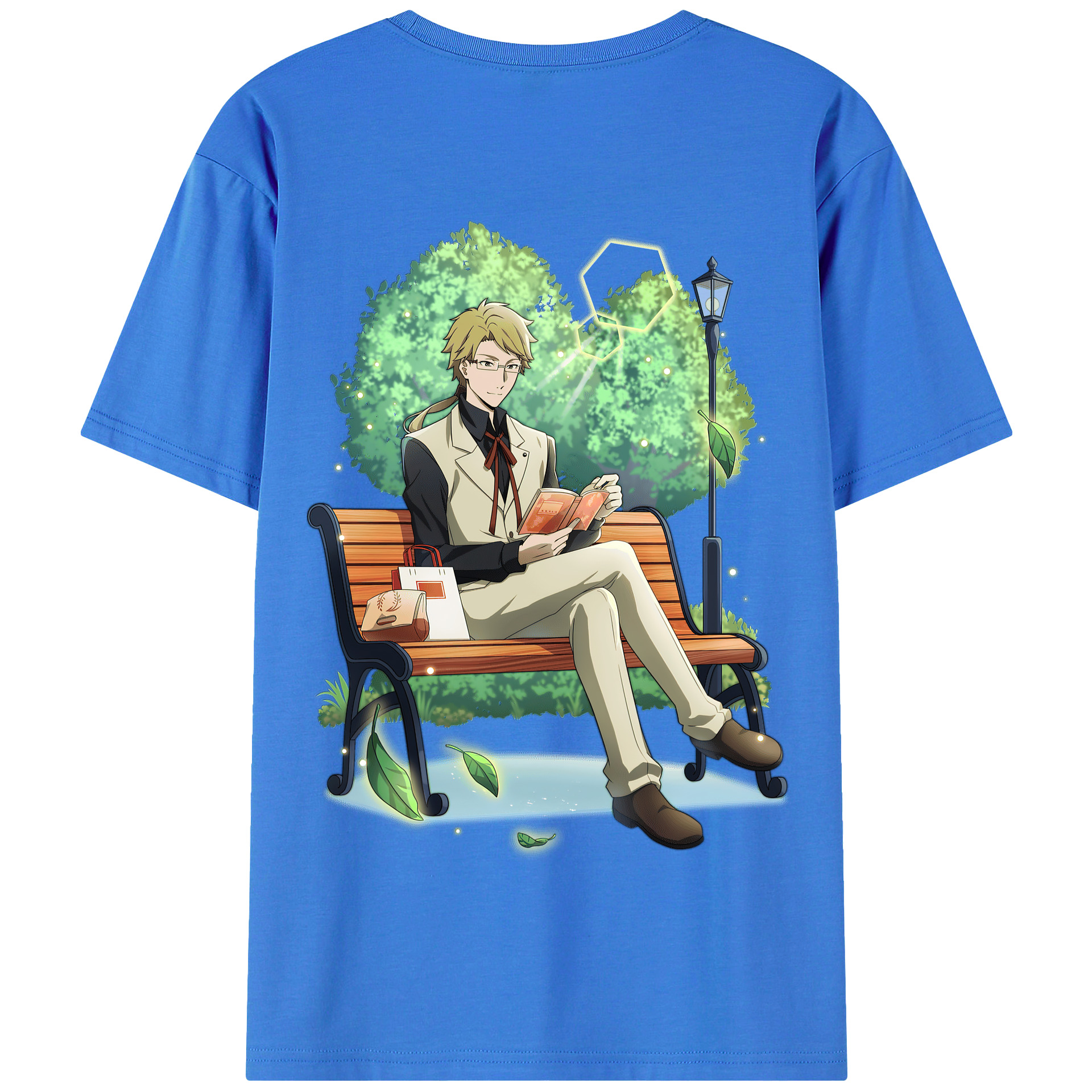 （画像用） 文豪ストレイドッグス Bungo Stray Dogs 綿100％半袖Tシャツ（背面プリント）