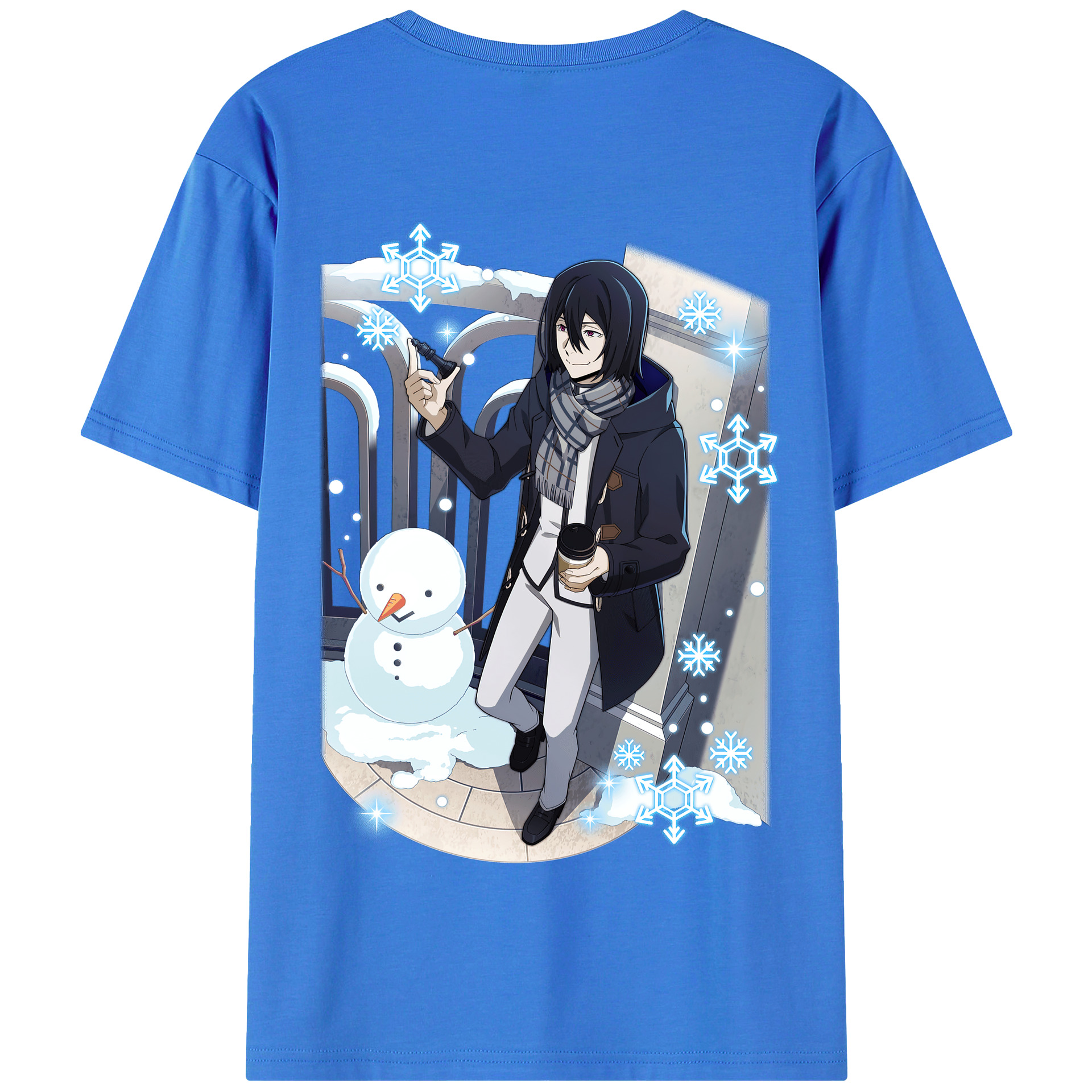 （画像用） 文豪ストレイドッグス Bungo Stray Dogs 綿100％半袖Tシャツ（背面プリント）