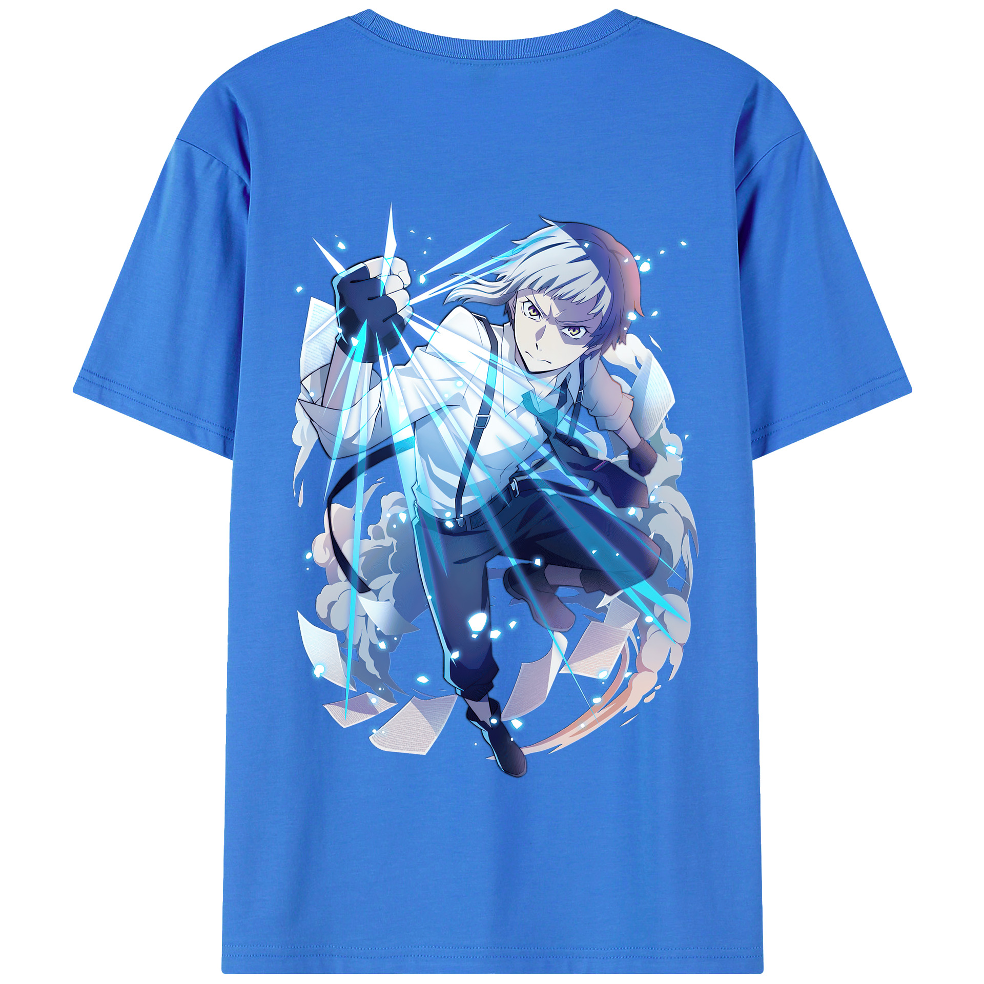 （画像用） 文豪ストレイドッグス Bungo Stray Dogs 綿100％半袖Tシャツ（背面プリント）