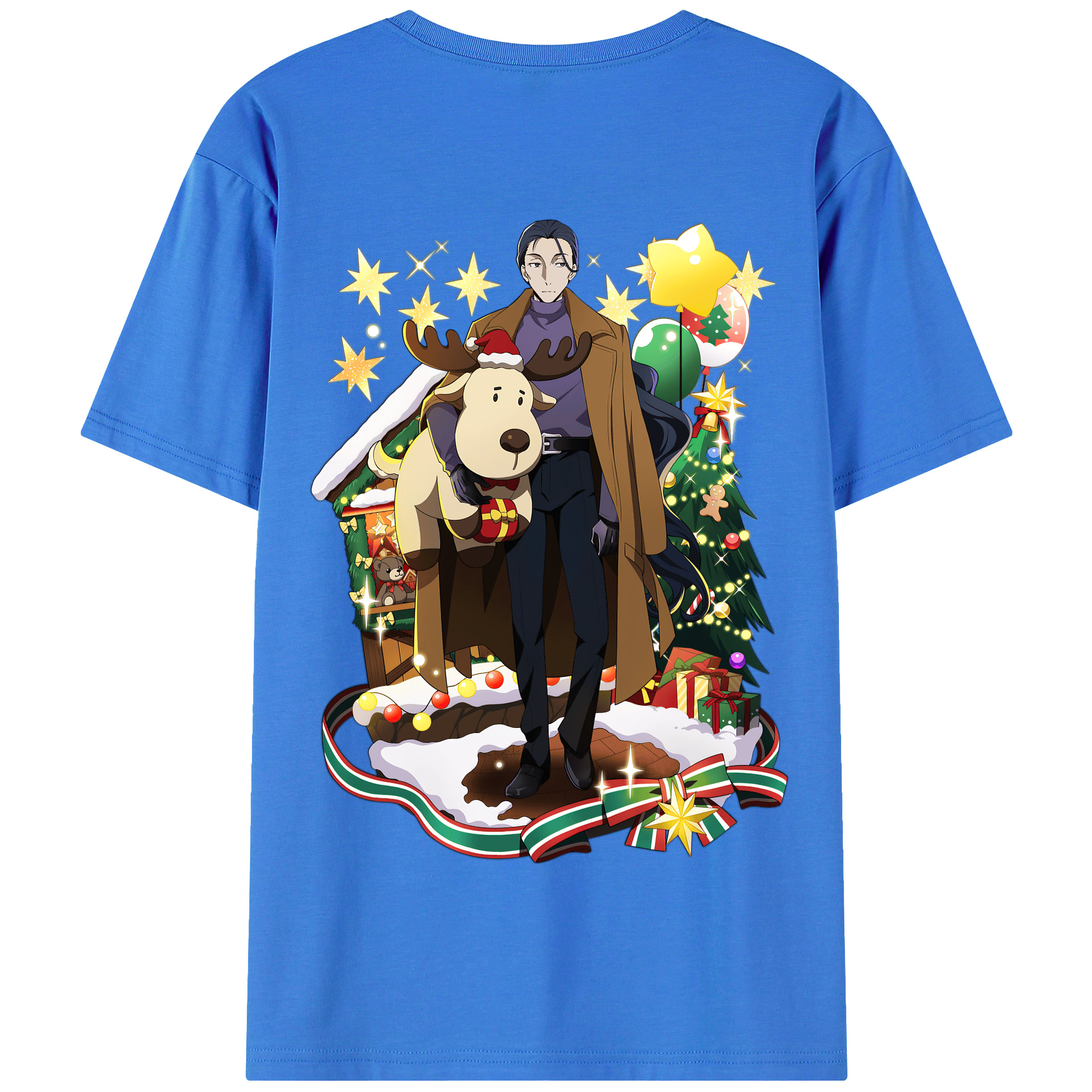 （画像用） 文豪ストレイドッグス Bungo Stray Dogs 綿100％半袖Tシャツ（背面プリント）