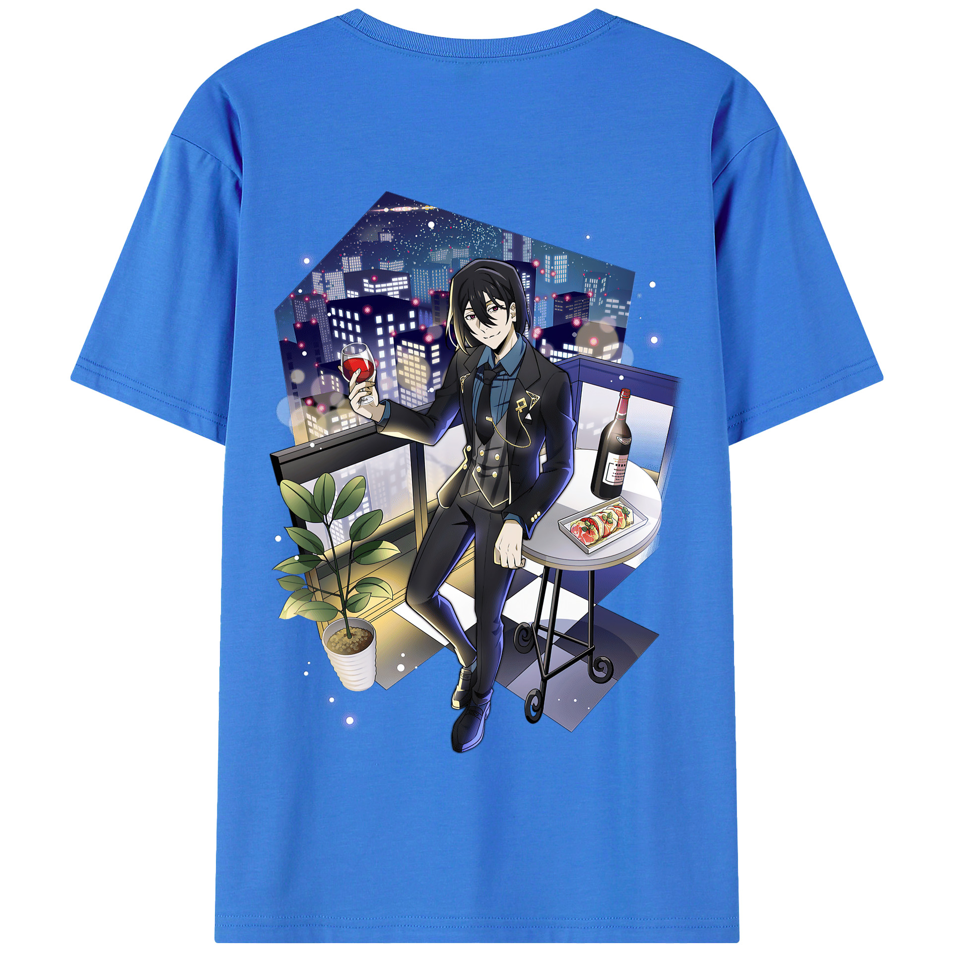 （画像用） 文豪ストレイドッグス Bungo Stray Dogs 綿100％半袖Tシャツ（背面プリント）