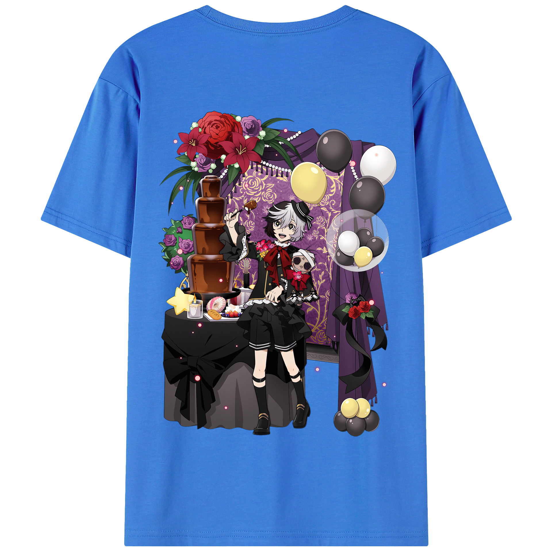 （画像用） 文豪ストレイドッグス Bungo Stray Dogs 綿100％半袖Tシャツ（背面プリント）