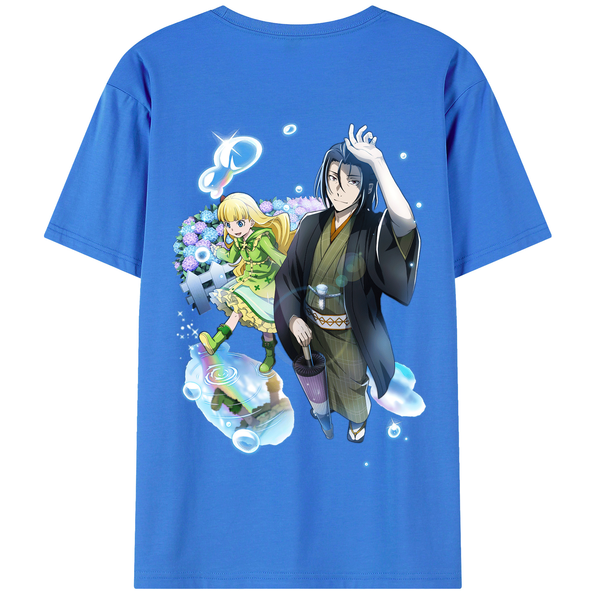 （画像用） 文豪ストレイドッグス Bungo Stray Dogs 綿100％半袖Tシャツ（背面プリント）