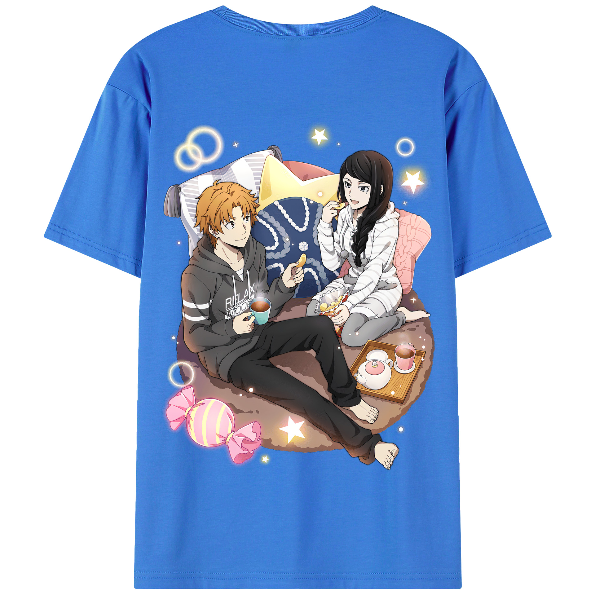 （画像用） 文豪ストレイドッグス Bungo Stray Dogs 綿100％半袖Tシャツ（背面プリント）