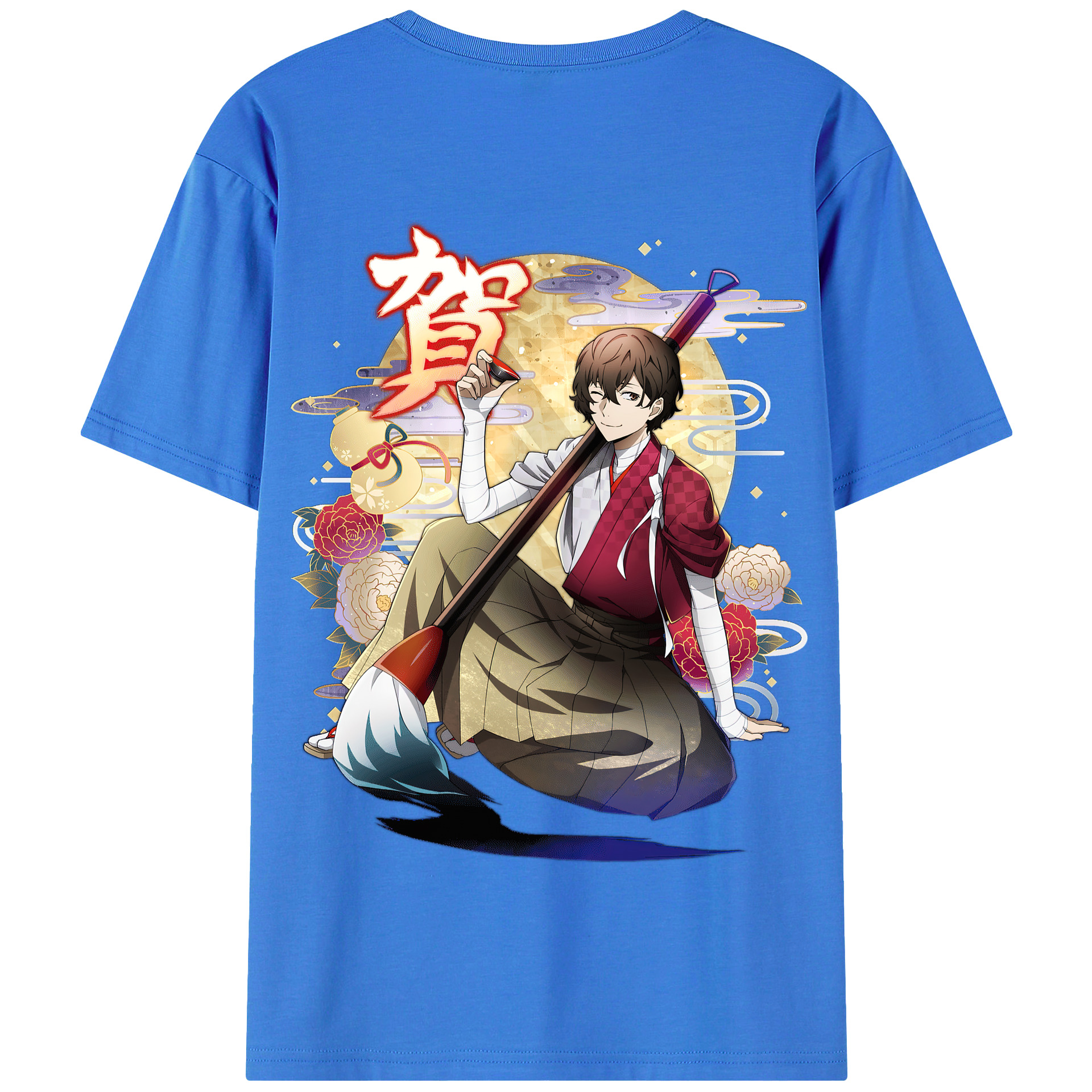 （画像用） 文豪ストレイドッグス Bungo Stray Dogs 綿100％半袖Tシャツ（背面プリント）