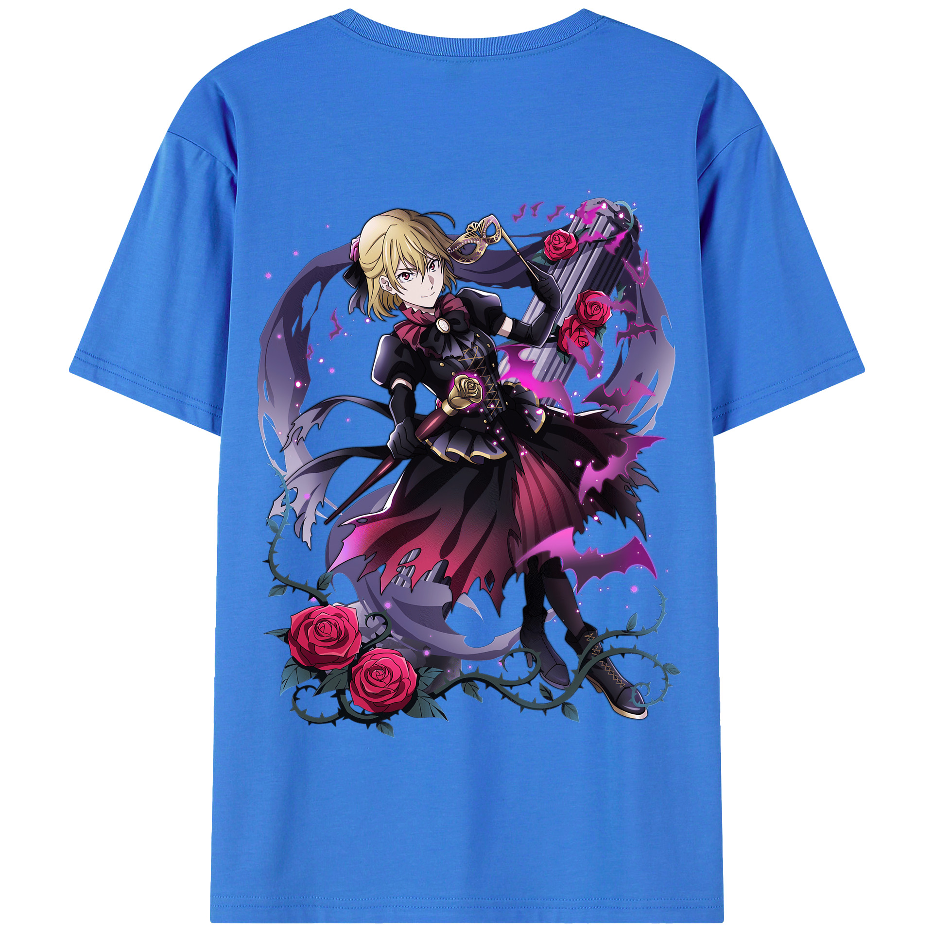 （画像用） 文豪ストレイドッグス Bungo Stray Dogs 綿100％半袖Tシャツ（背面プリント）